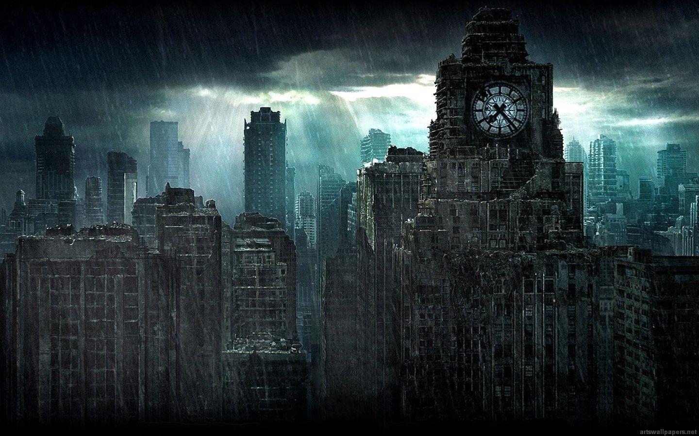 1440x900 Dark City Wallpaper