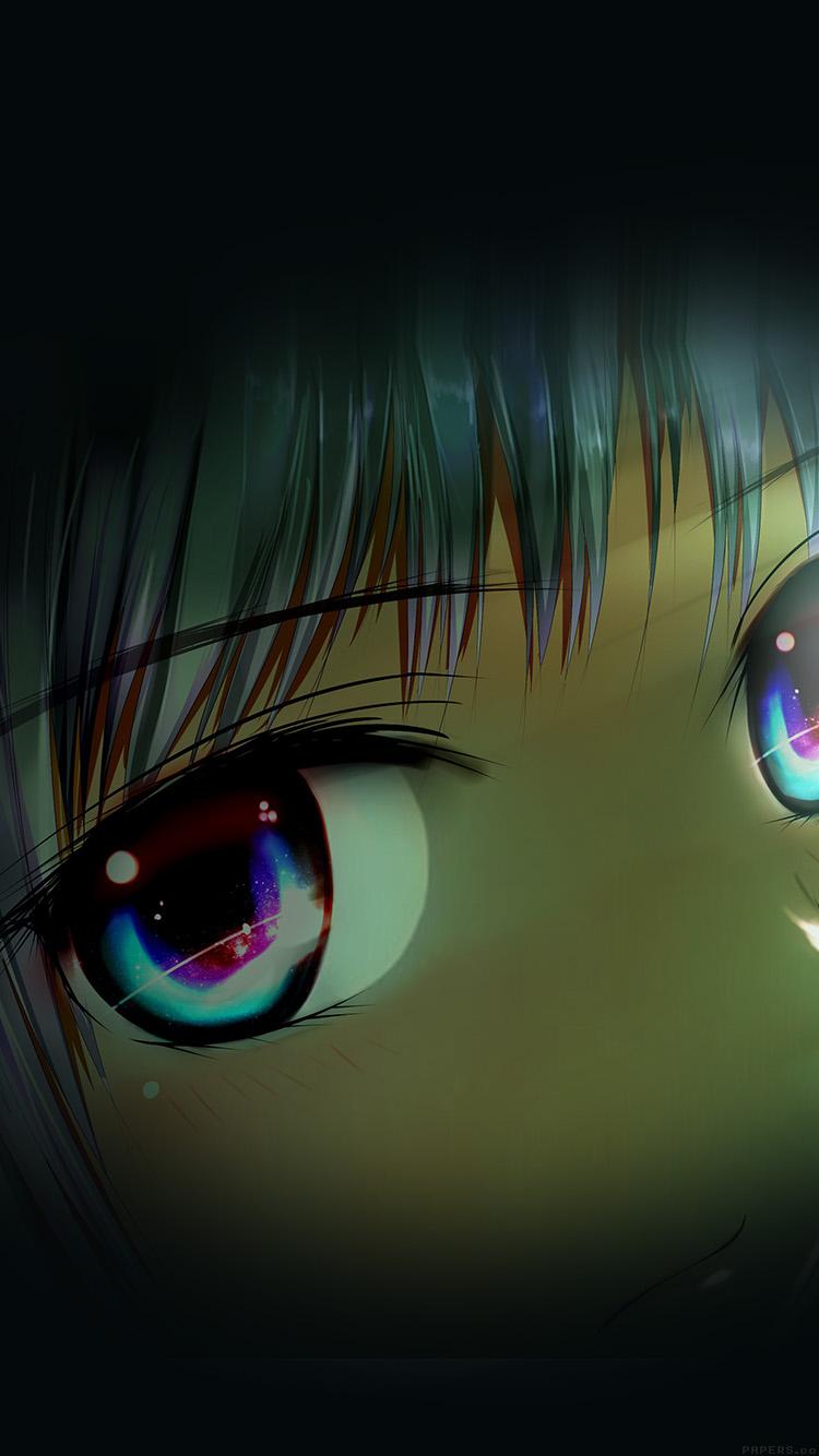 750x1334 iPhone 6 Wallpaper pure girl dark anime art illust