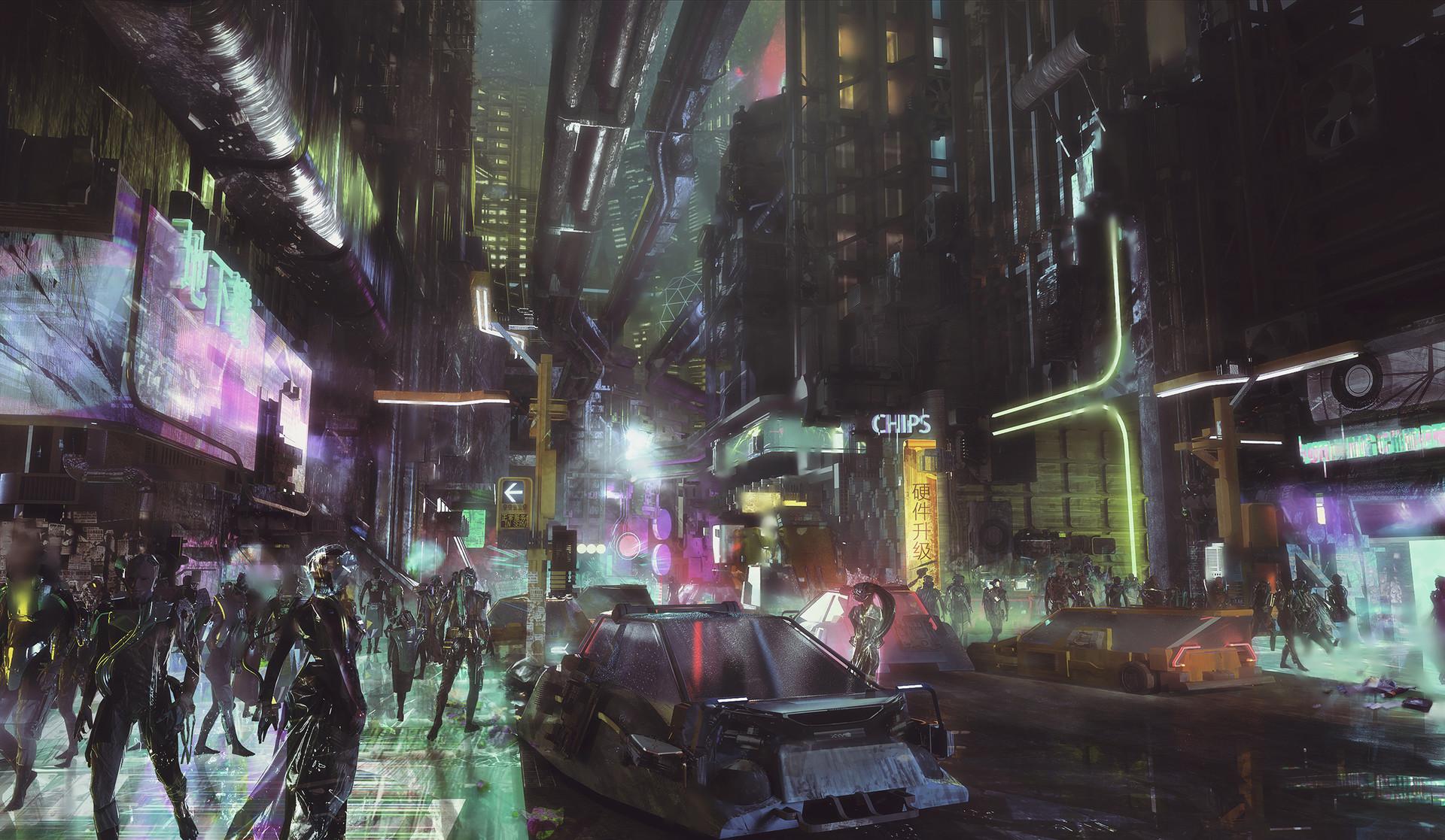 1920x1117 Dark city
