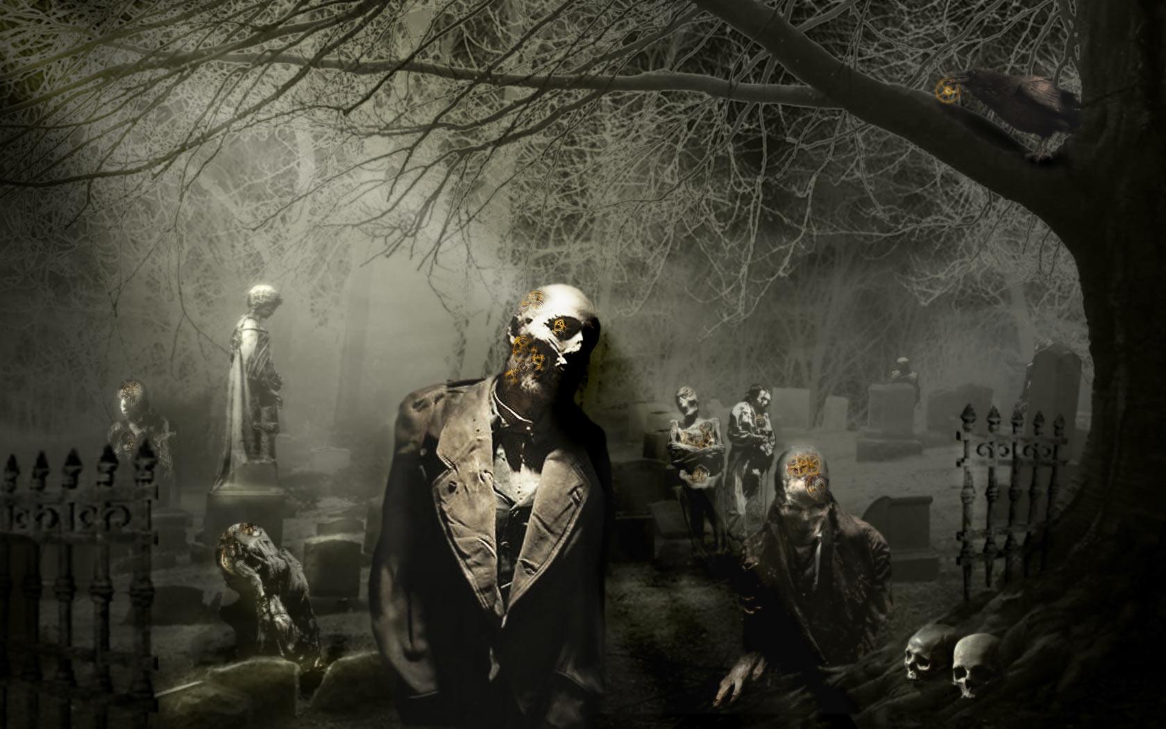 1680x1050 Graveyard HD Wallpaper and Background