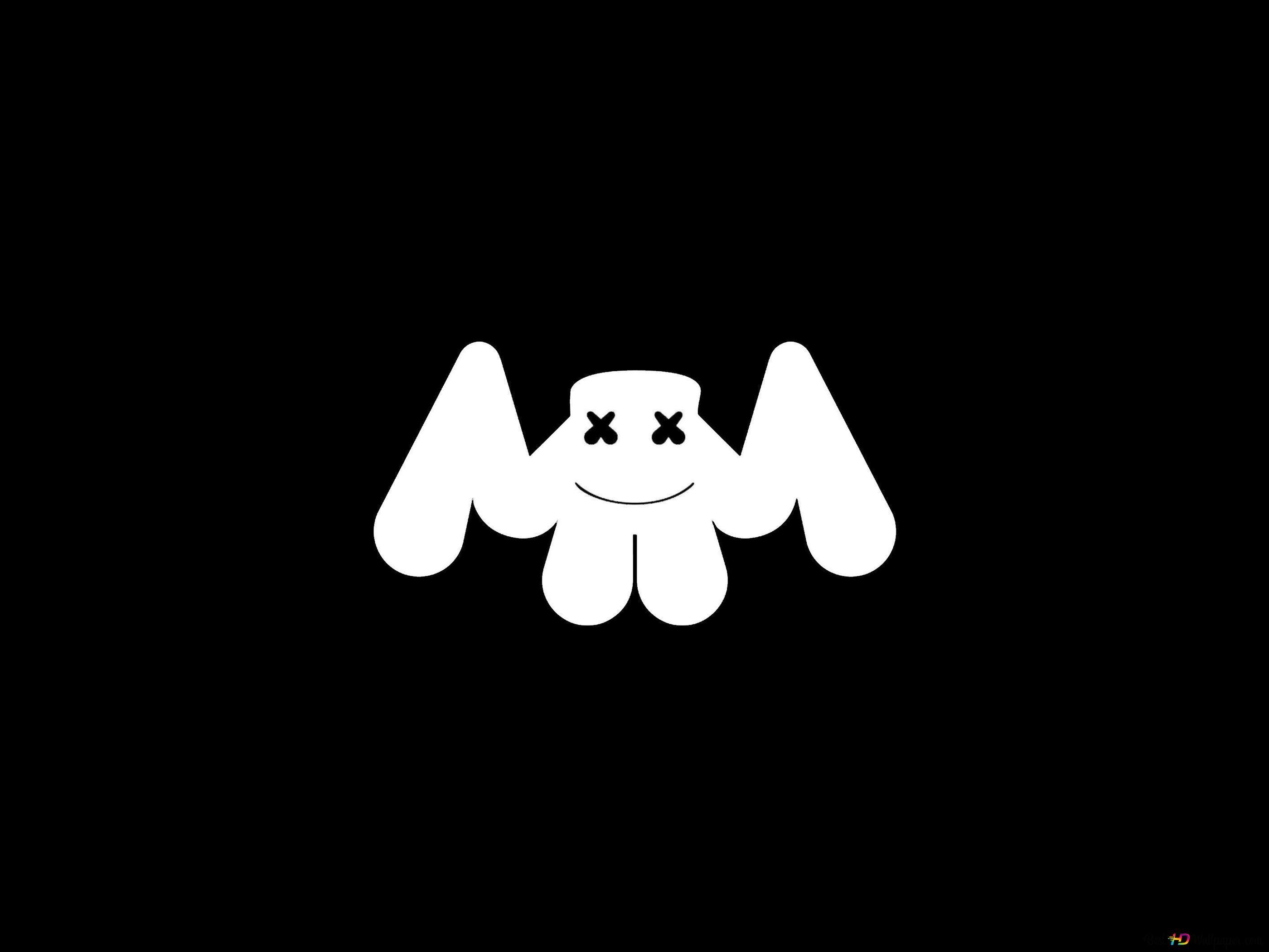 2800x2100 Image of marshmallows in white color on black background 4K wallpaper download