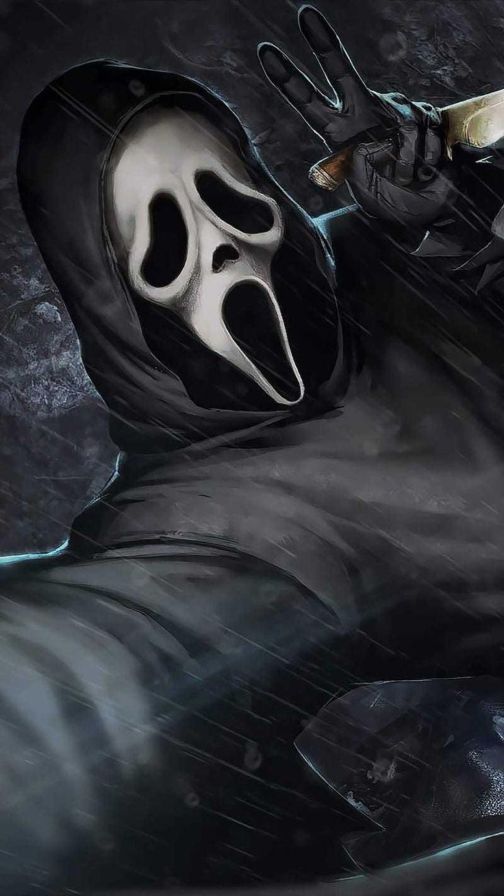 736x1308 Scream Wallpaper Browse Scream Wallpaper with collections of Black, Cool, Desktop, iPhone, Movie.. Horror art, Scary movie characters, Ghost faces