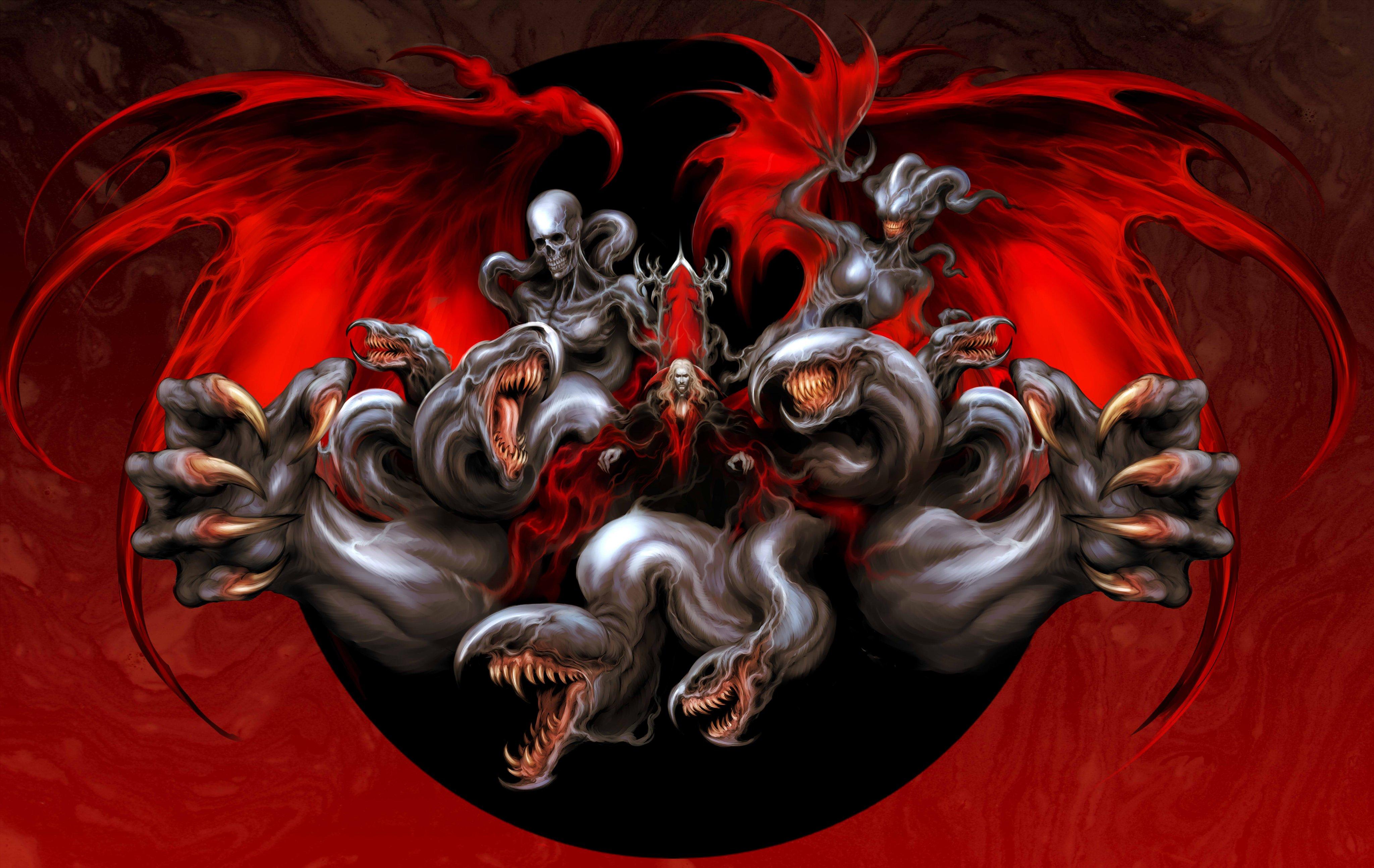 4096x2588 Dracula Castlevania Video Game Art Castlevania Symphony Of The Night Witnesstheabsurd Red Creature Wallpaper:4096x2588