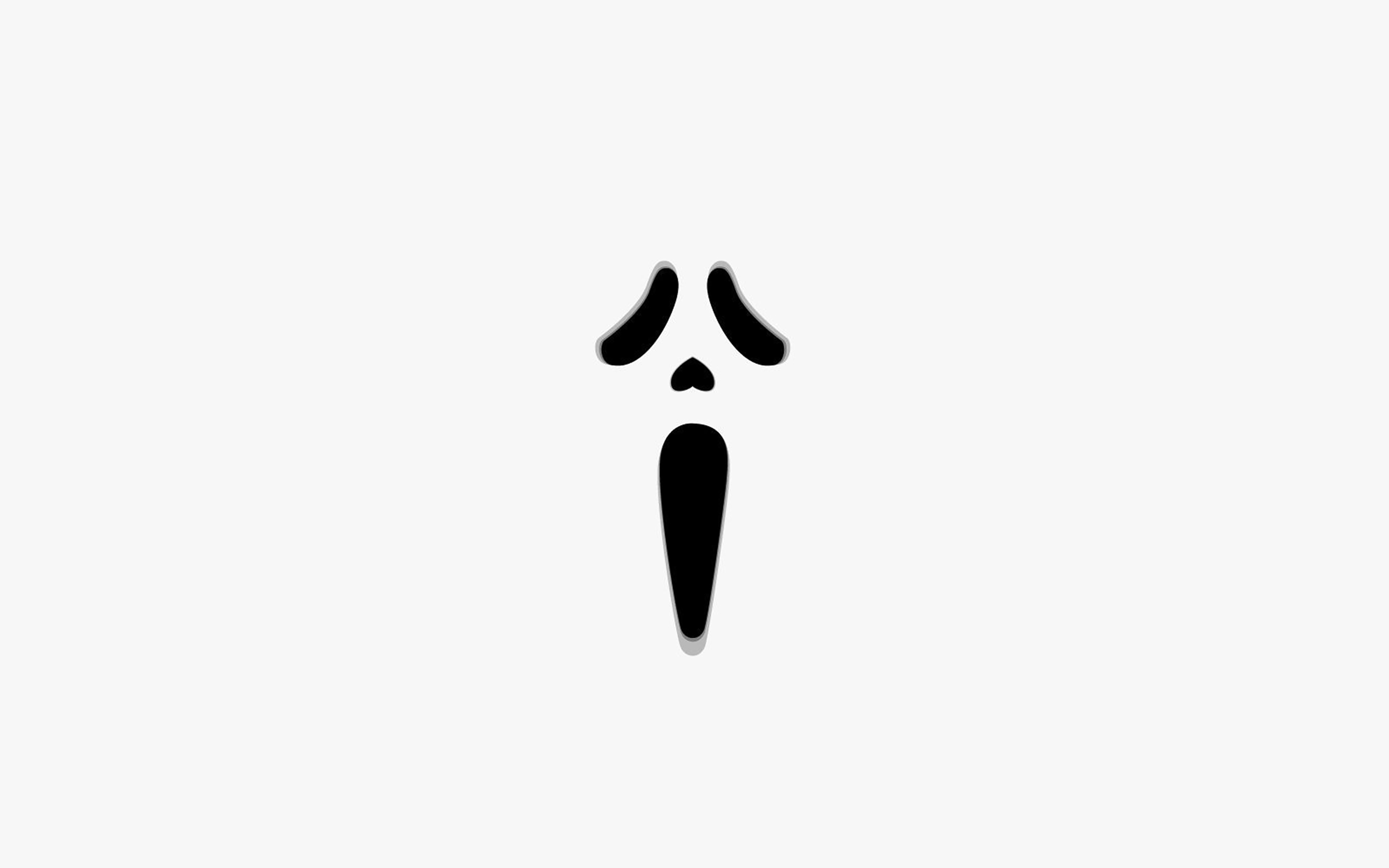 3840x2400 wallpaper for desktop, laptop. scream film illust minimal