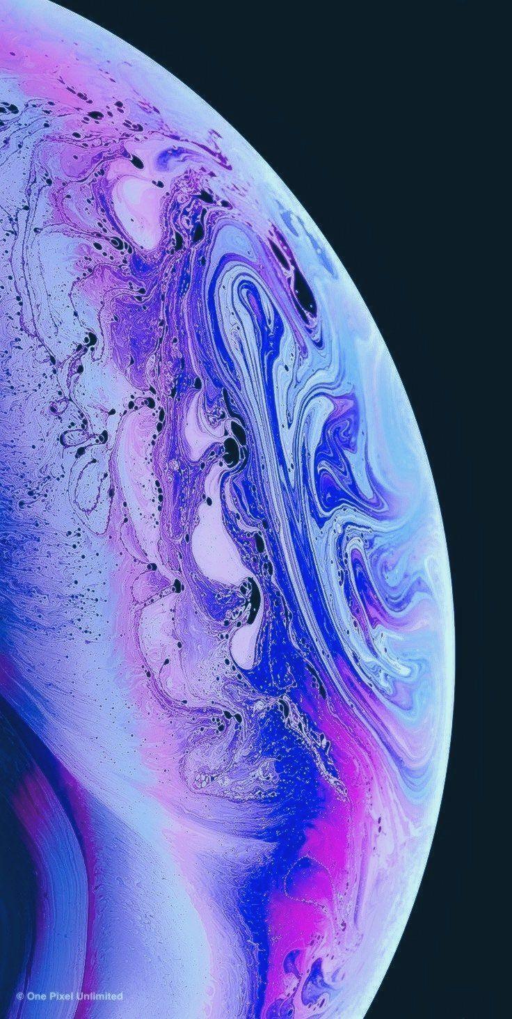 736x1464 iPhone 11 Purple Wallpaper