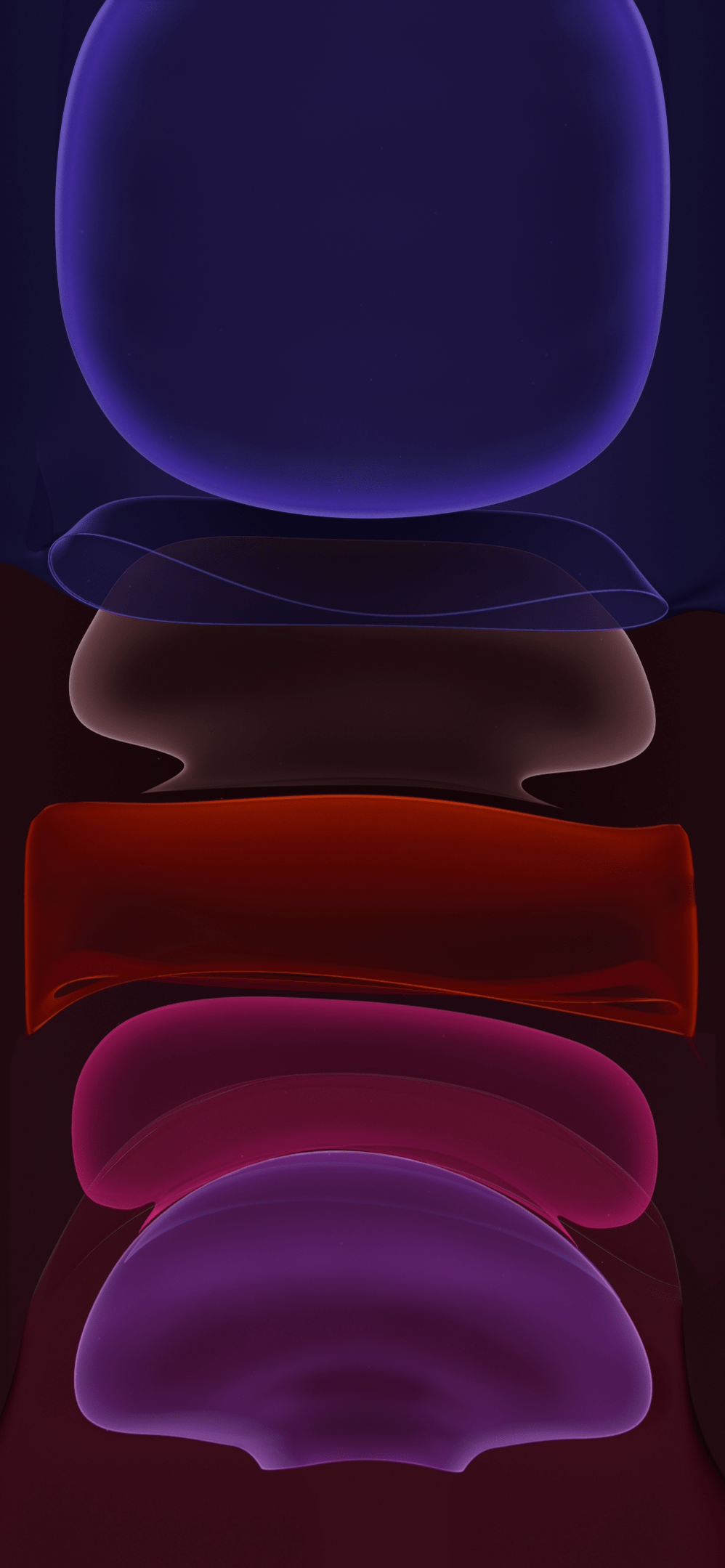 998x2159 iPhone 11 Purple (Dark) Wallpaper from Apple (Full HD)