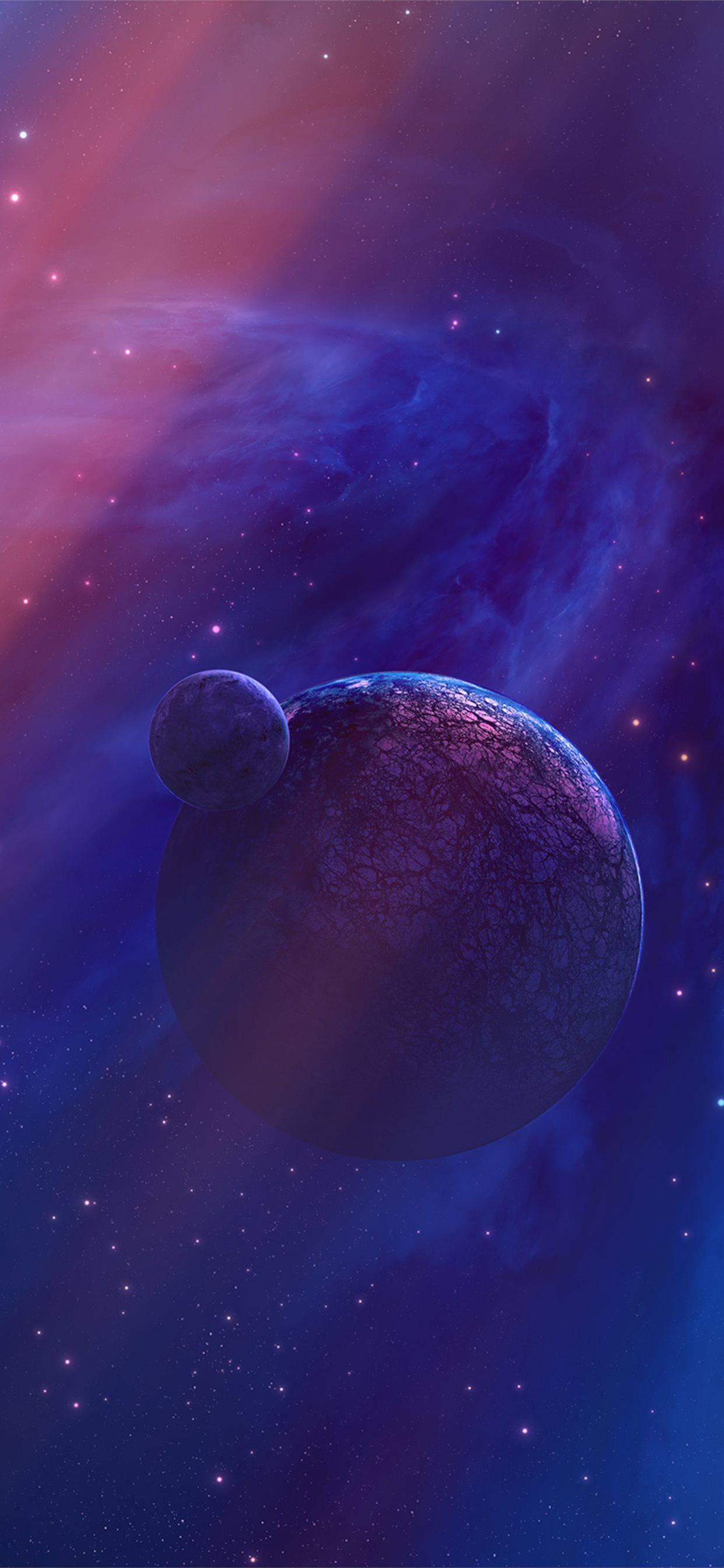 1242x2688 purple planet space iPhone 11 Wallpaper Free Download