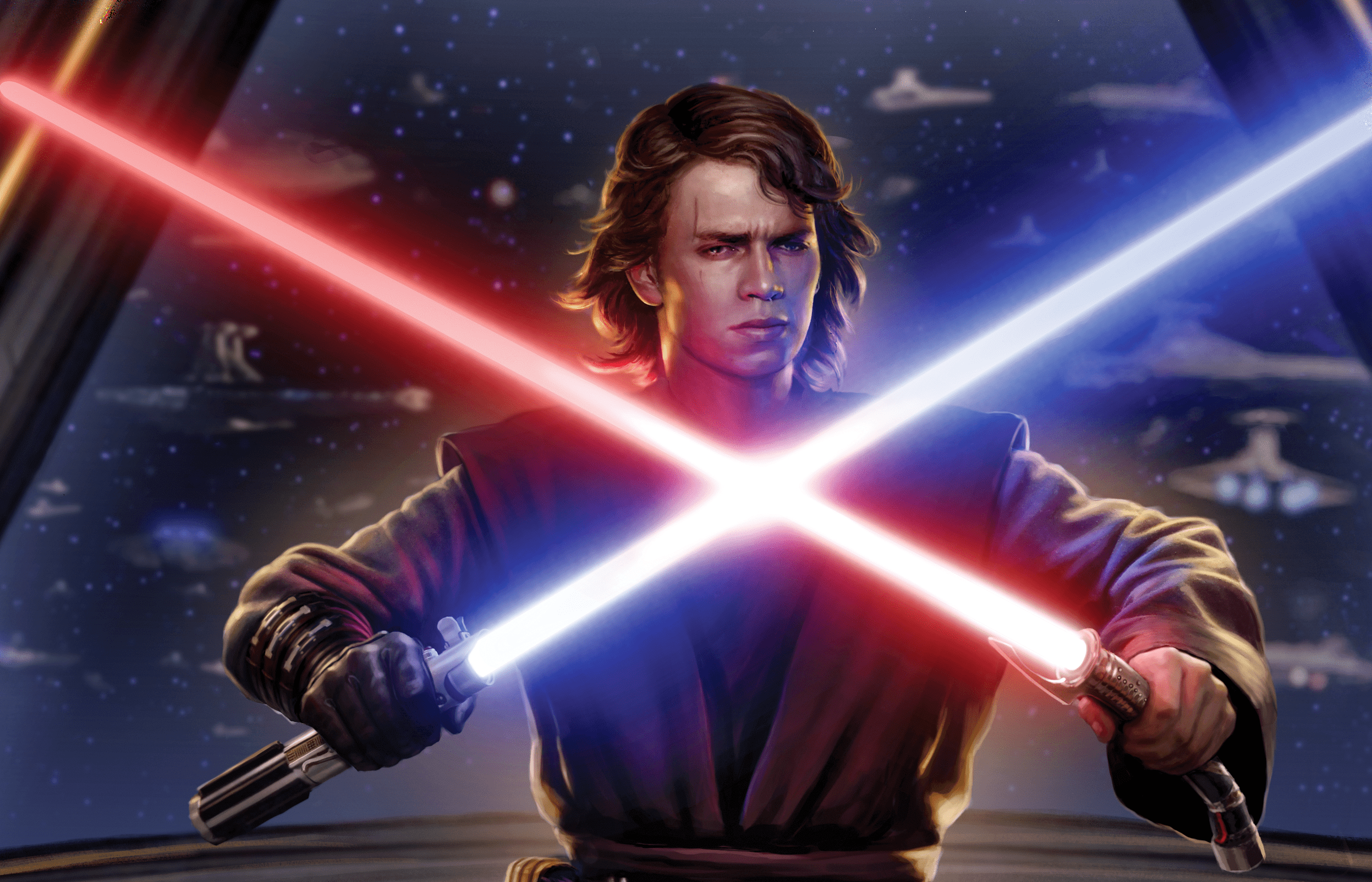 2494x1603 Star Wars Episode III: Revenge Of The Sith HD, Anakin Skywalker, Lightsaber, Hayden Christensen Gallery HD Wallpaper