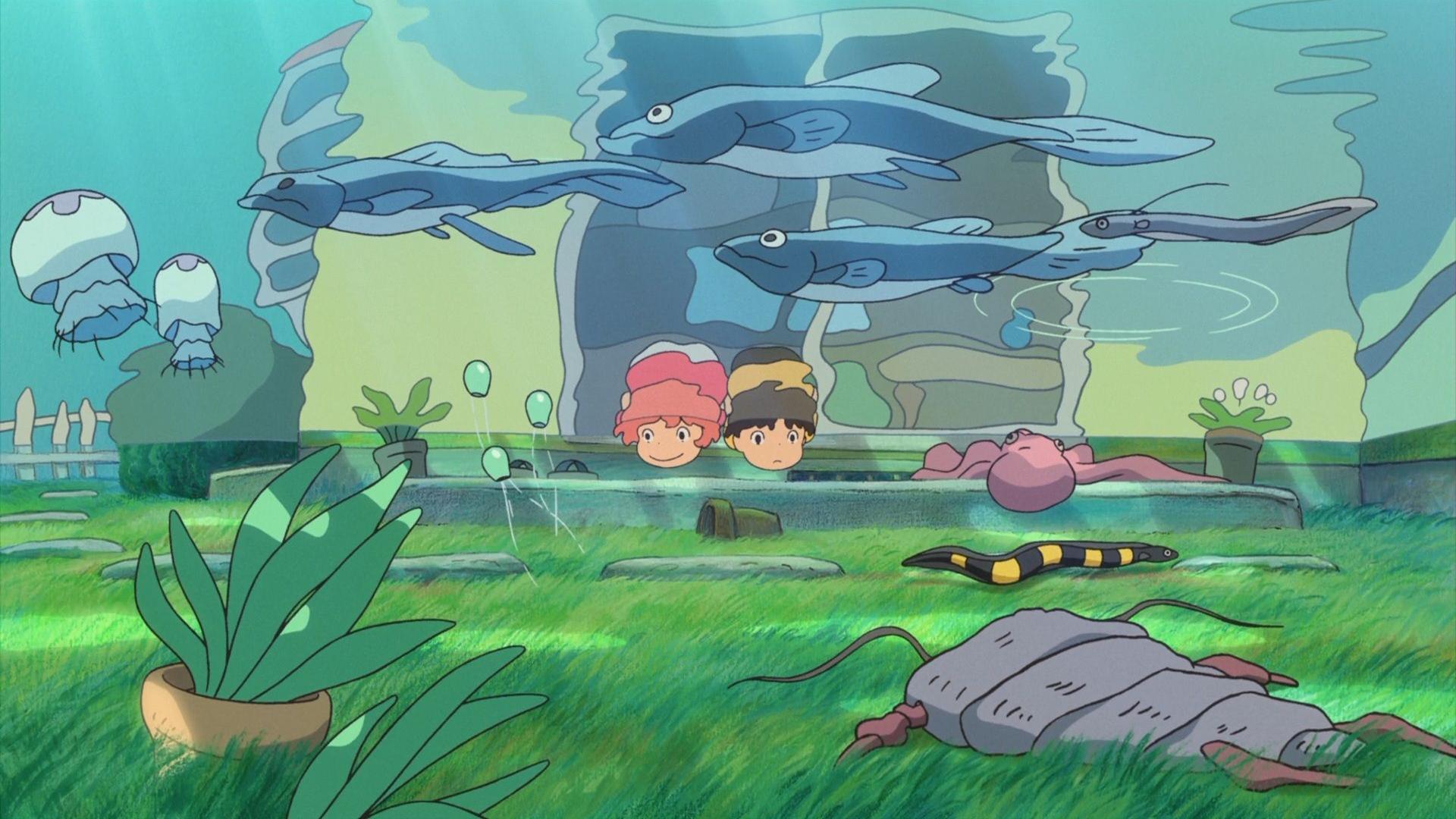 1920x1080 Ponyo on the Cliff by the Sea Wallpaper Ghibli Wallpaper