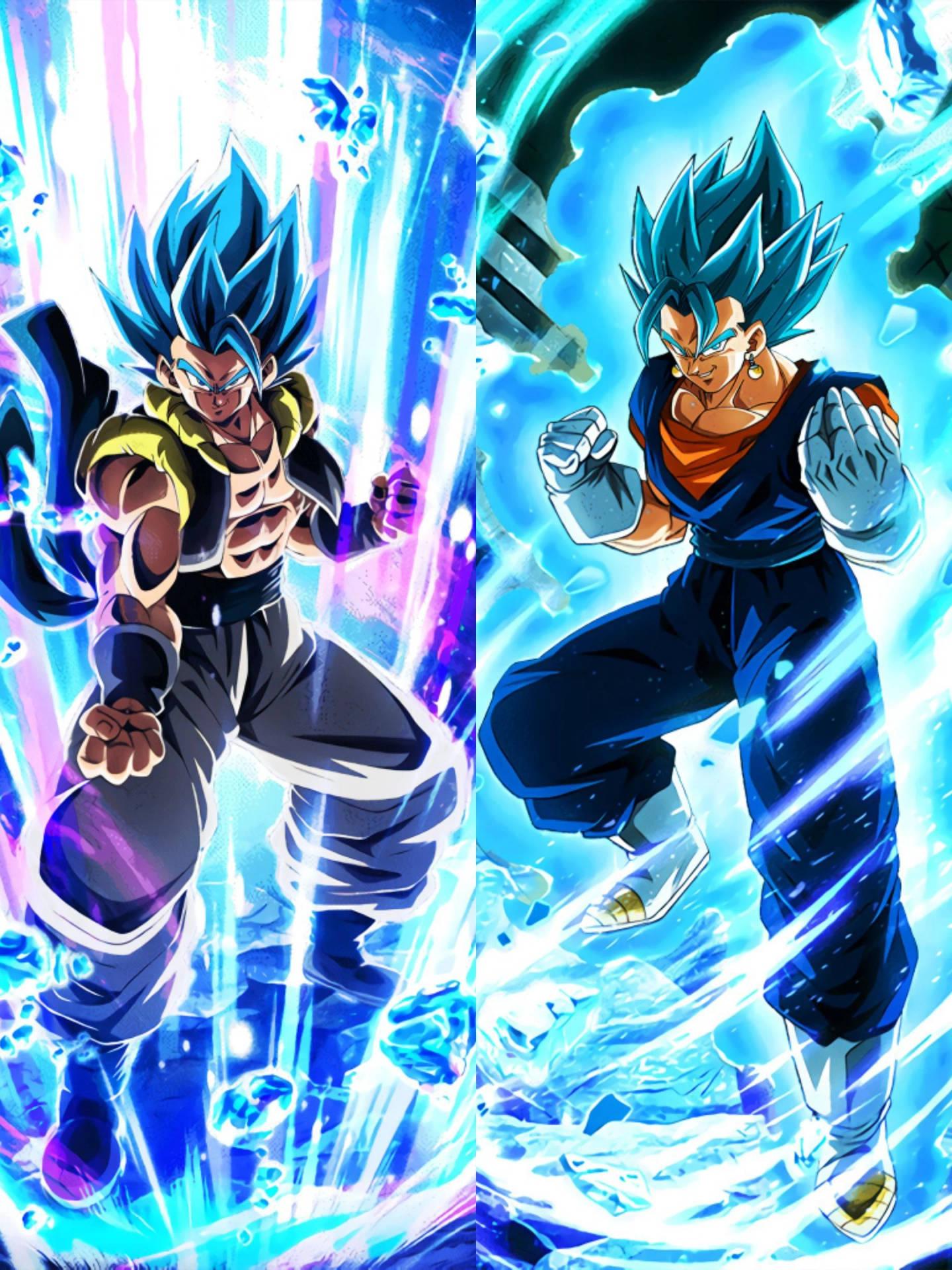 1440x1920 Download Gogeta And Vegito Blue Power Wallpaper