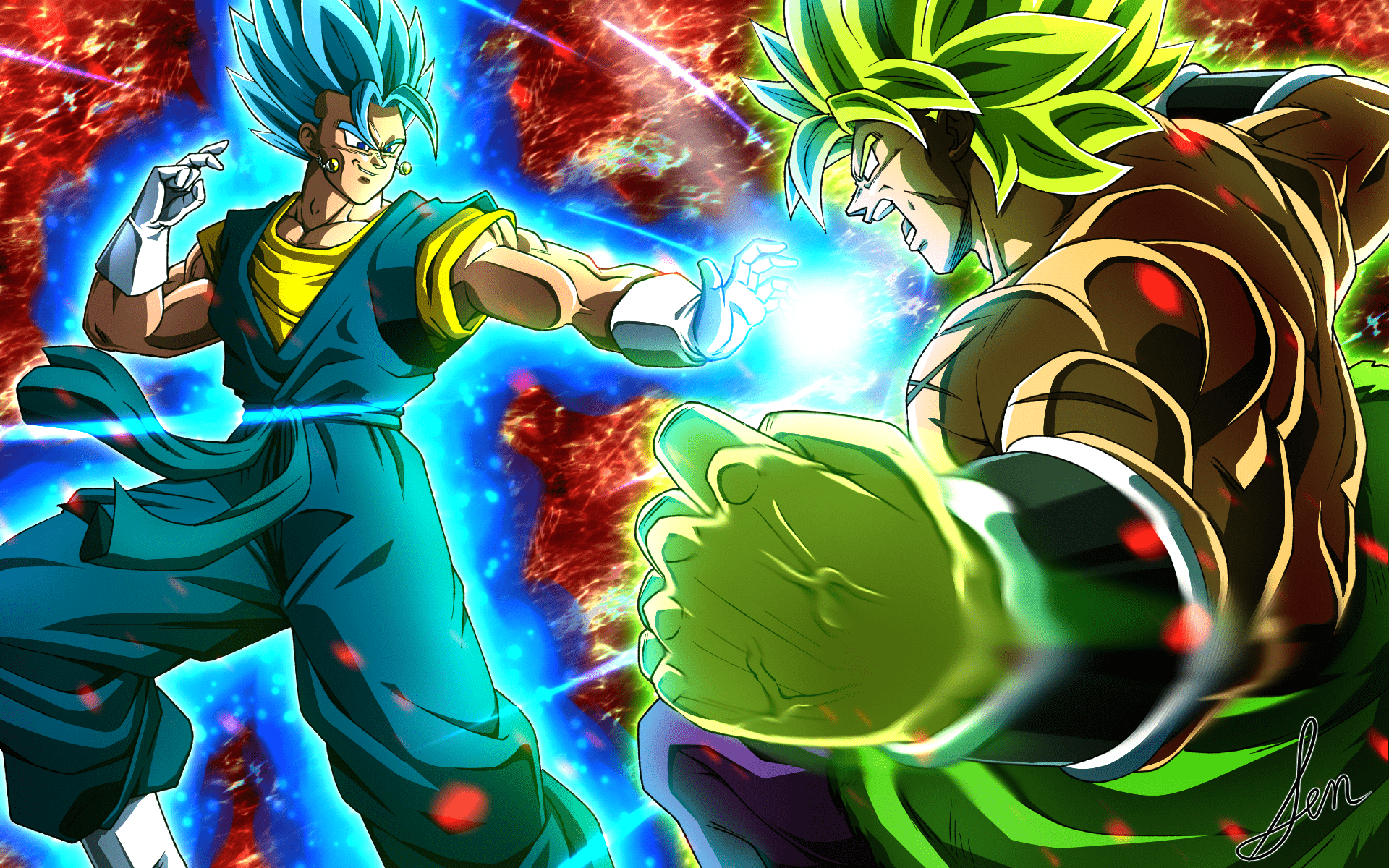 1920x1200 Broly Dragon Ball Dragon Ball Super Broly Legendary Super Saiyan Super Saiyan Blue Vegito Dragon Bal Wallpaper:1920x1200