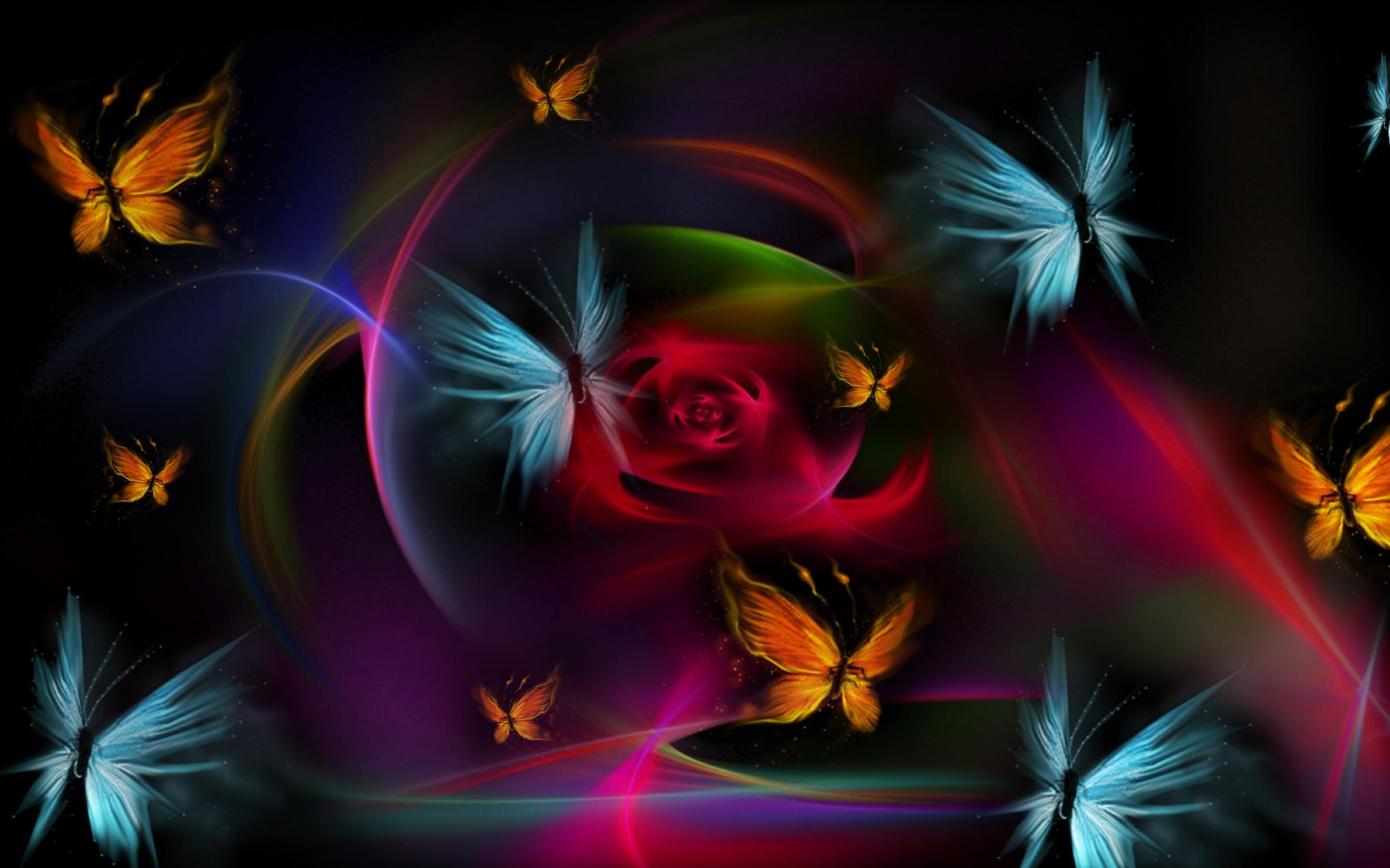 2560x1600 Group of Beautiful Butterfly Colorful Wallpaper