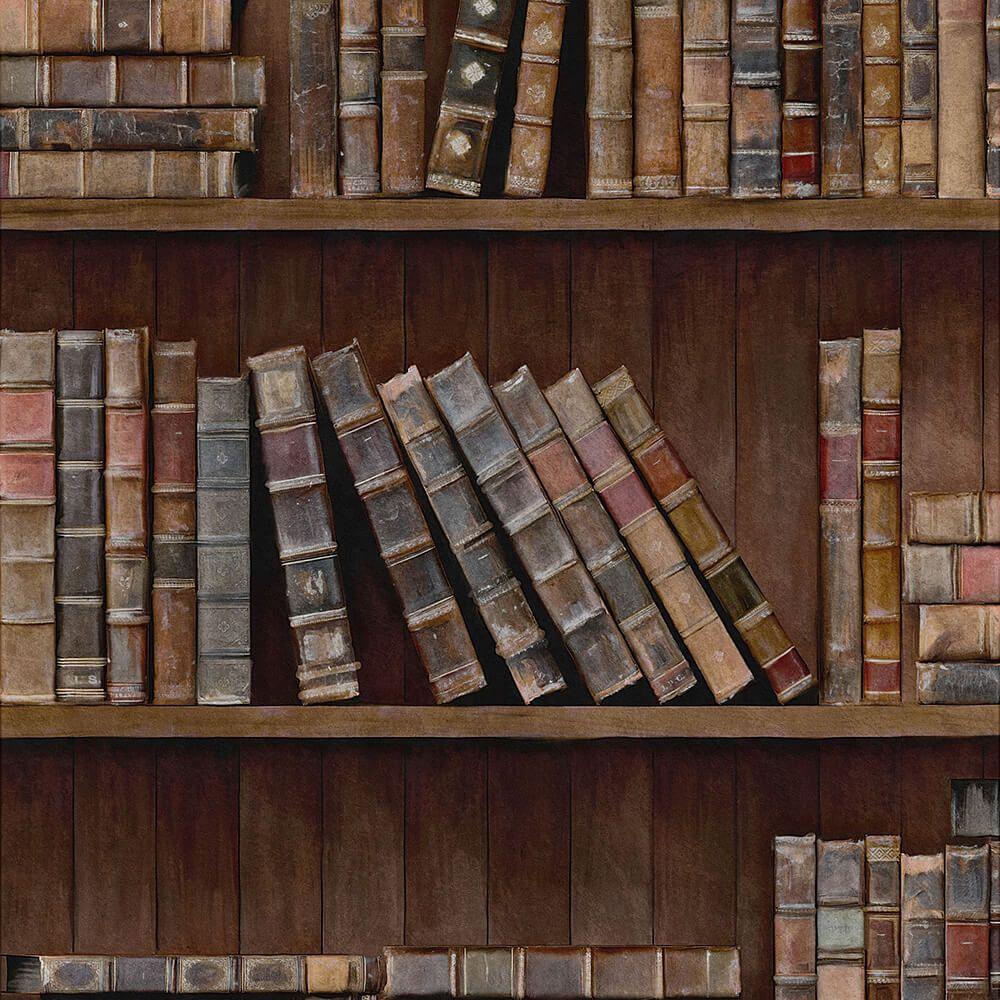 1000x1000 Book Shelves by Mind the Gap : Wallpaper Direct. Brown aesthetic, Hogwarts aesthetic, Book wallpaper