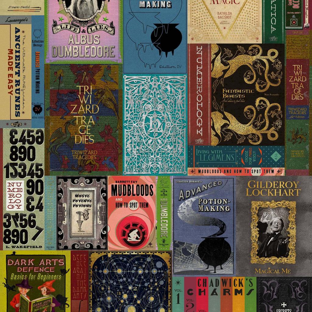 1024x1024 Hogwarts Library Book Covers Wallpaper