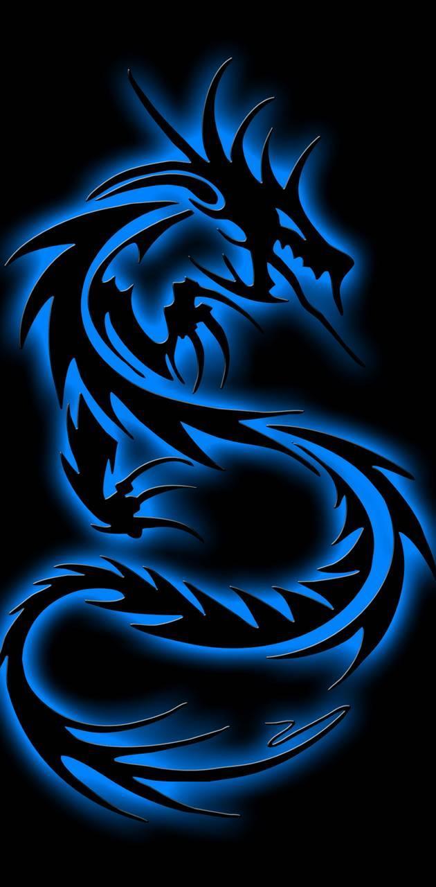 630x1280 Blue dragon wallpaper byLefty