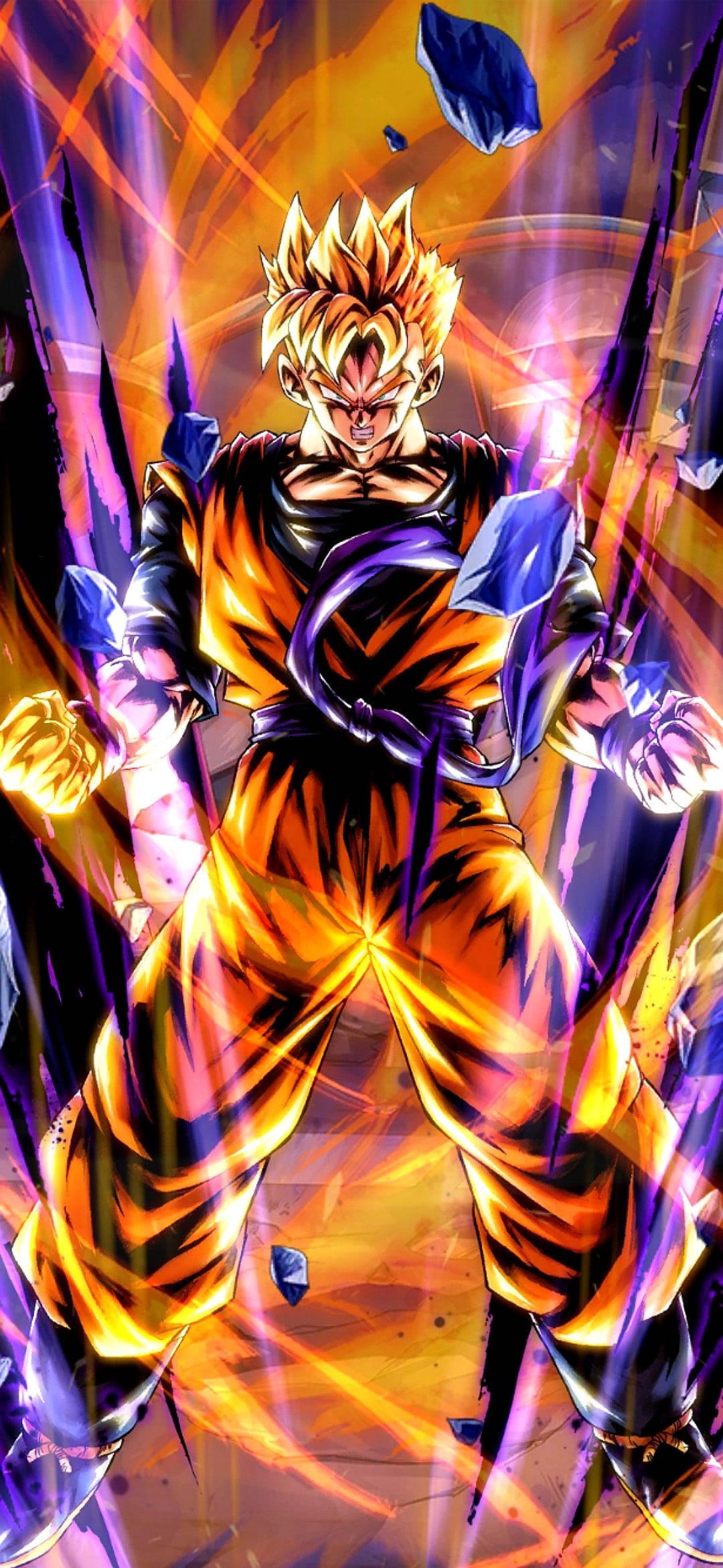 1080x2340 Download Adult Gohan Super Saiyan 2 Digital Art Wallpaper