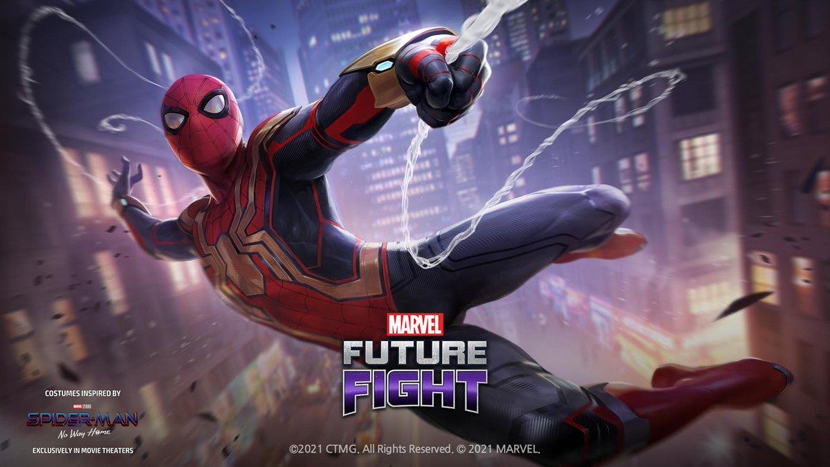 1200x675 Marvel Future Fight's Favorite Web Head Swings Into Action In The Latest Key Art Inspired By Spider Man: No Way Home! #SpiderMan #SpiderManNoWayHome #MARVELFutureFight