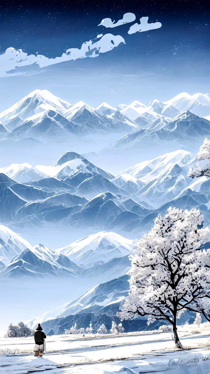 844x1500 Winter Mountains IPhone Wallpaper HD Wallpaper : iPhone Wallpaper