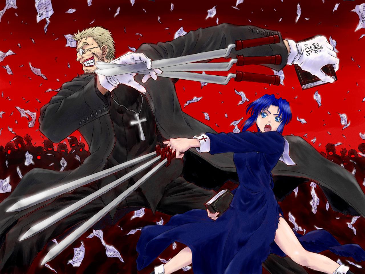 1280x960 alexander anderson ciel crossover hellsing shingetsutan tsukihime. konachan.com.com Anime Wallpaper