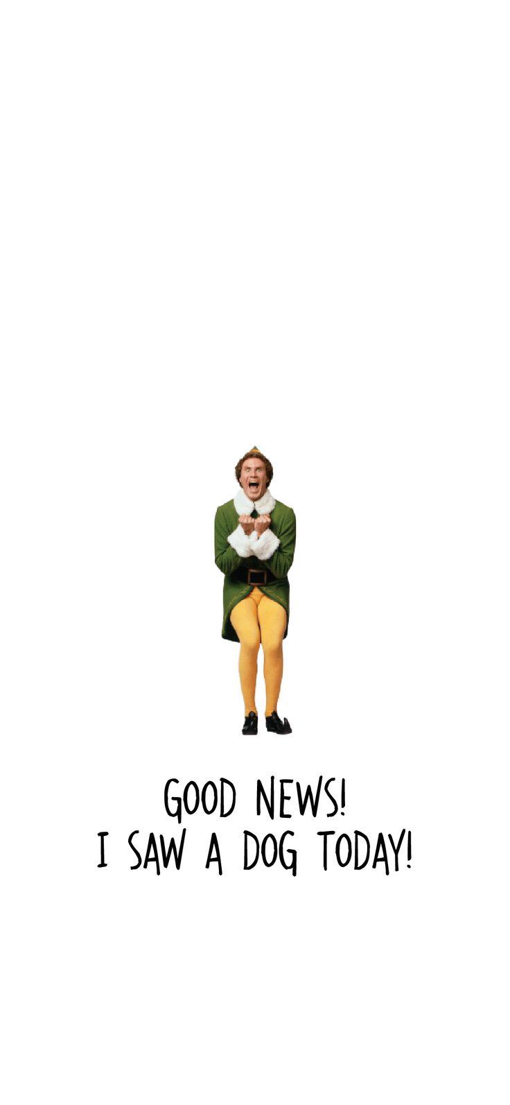 736x1593 I Saw a Dog Today elf iPhone Wallpaper. Funny christmas wallpaper, Christmas phone wallpaper, Wallpaper iphone christmas