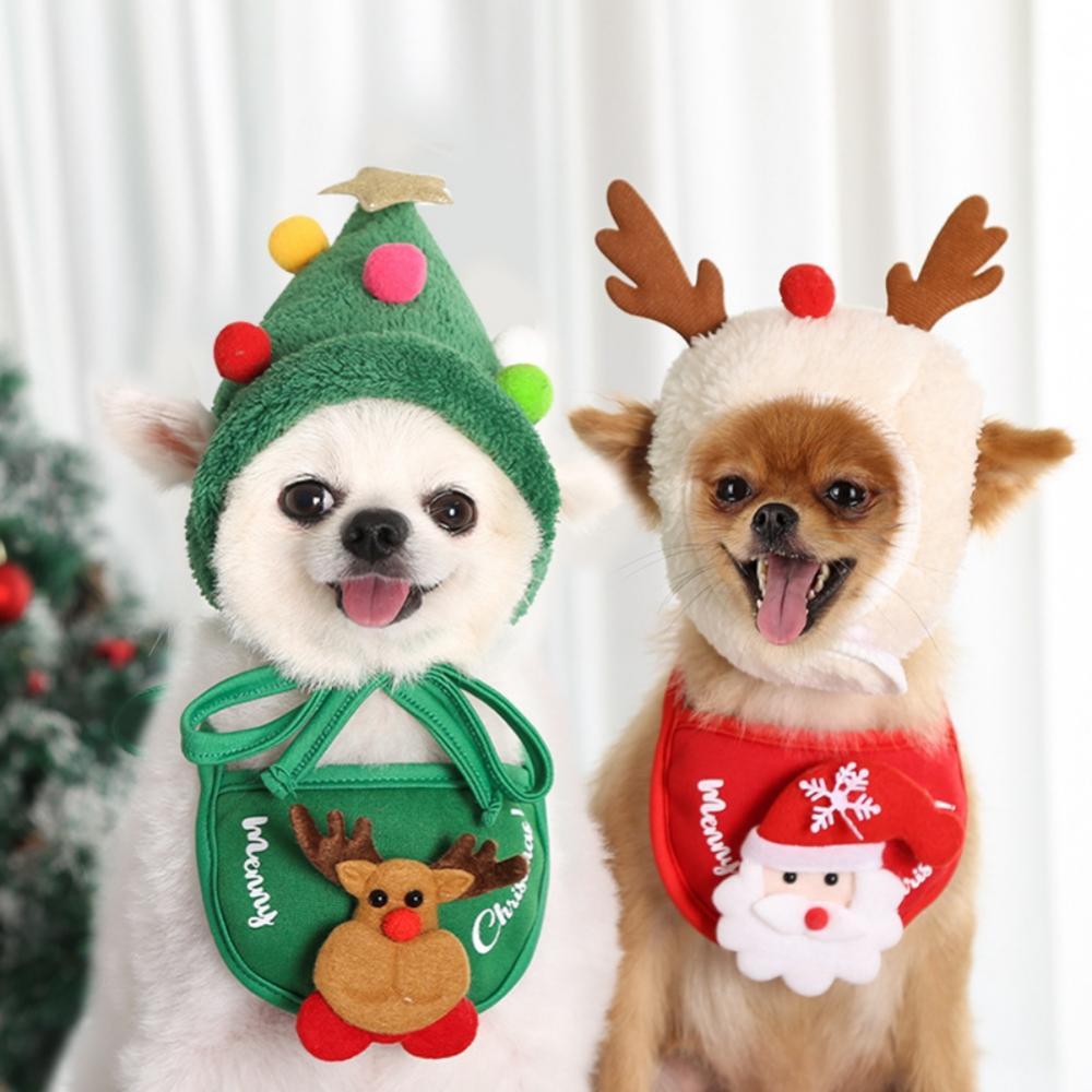 1000x1000 Creative Christmas Pet Hair Headband Xmas Tree Headdress Funny Pet Dog Hair Hoop Puppy Headband Hair Accessories
