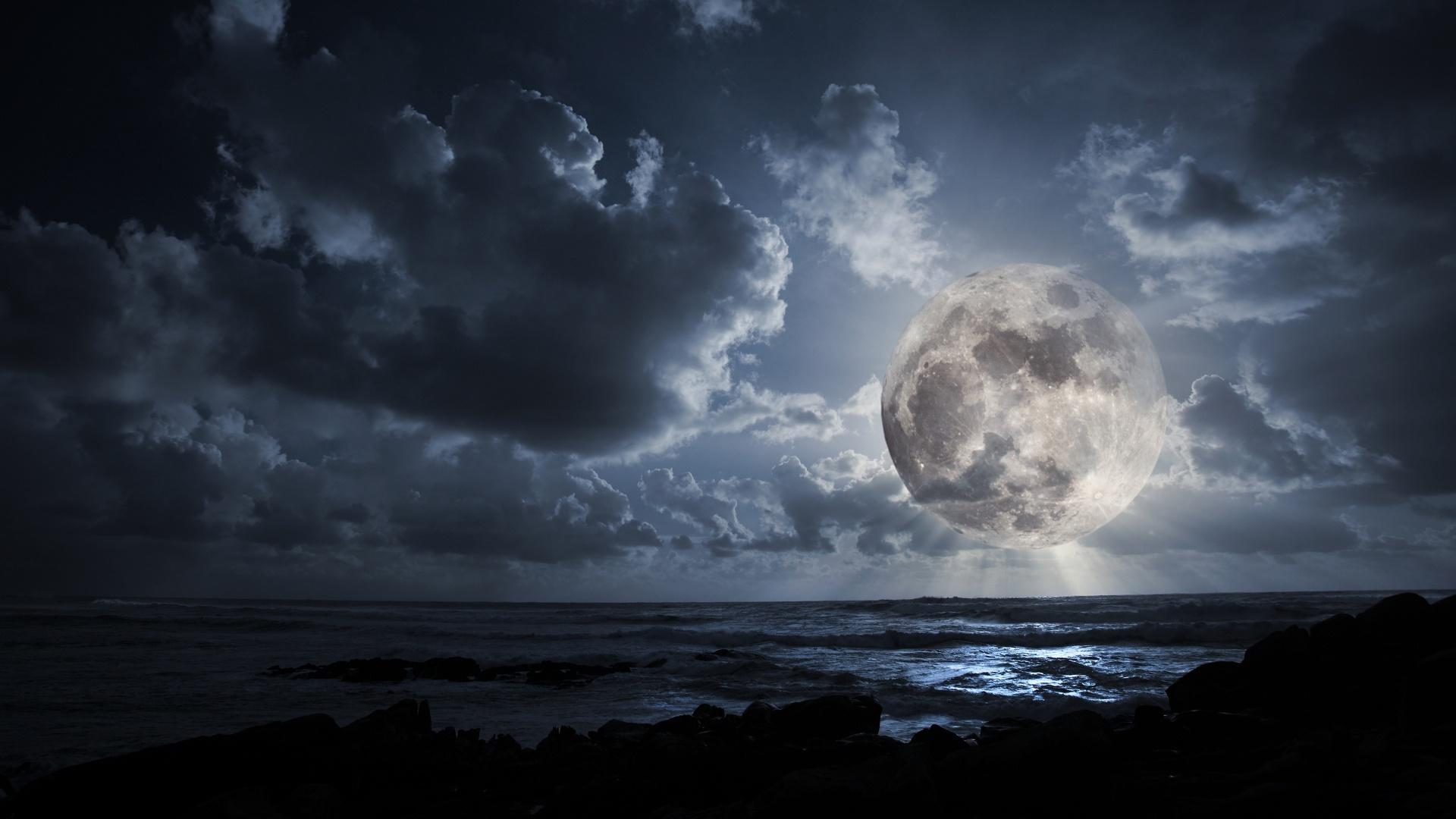 1920x1080 Desktop Moon Wallpaper HD