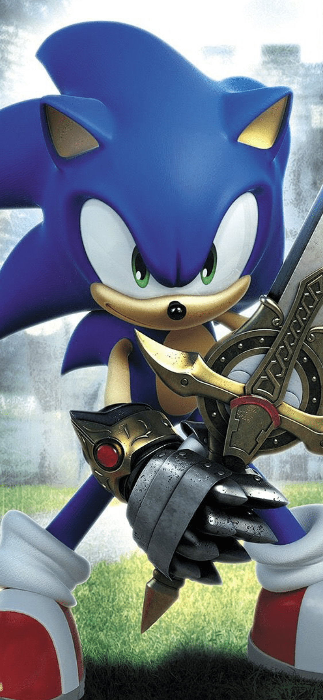 1125x2436 Sonic With Excalibur Wallpaper
