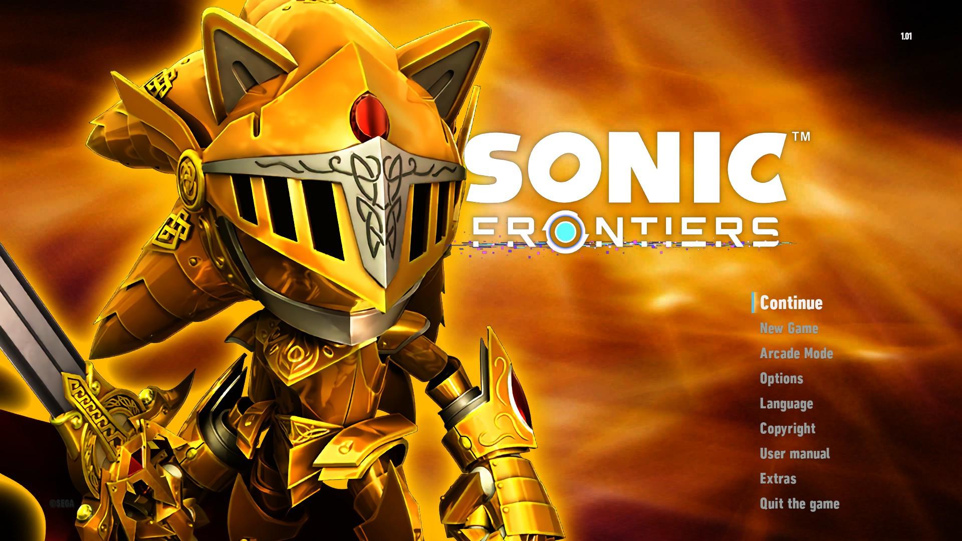 1920x1080 Excalibur Sonic Title Screen [Sonic Frontiers] [Mods]