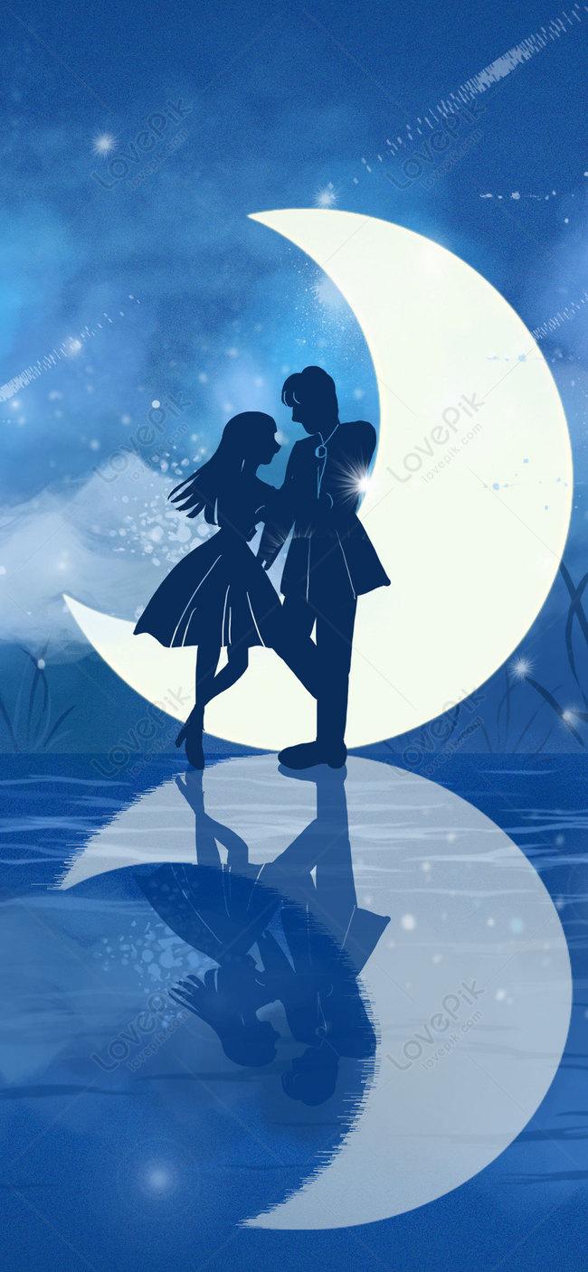 650x1407 Romantic Star Mobile Wallpaper Image Free Download