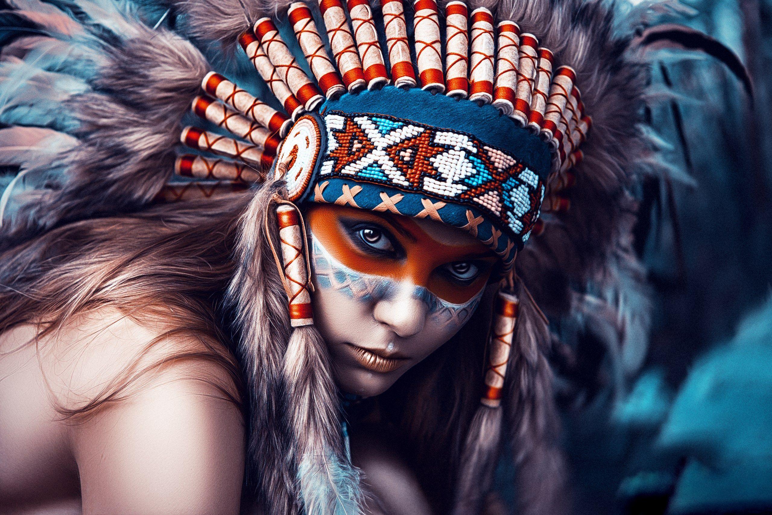 2560x1707 Native American Girl Wallpaper and Background 4K, HD, Dual Screen