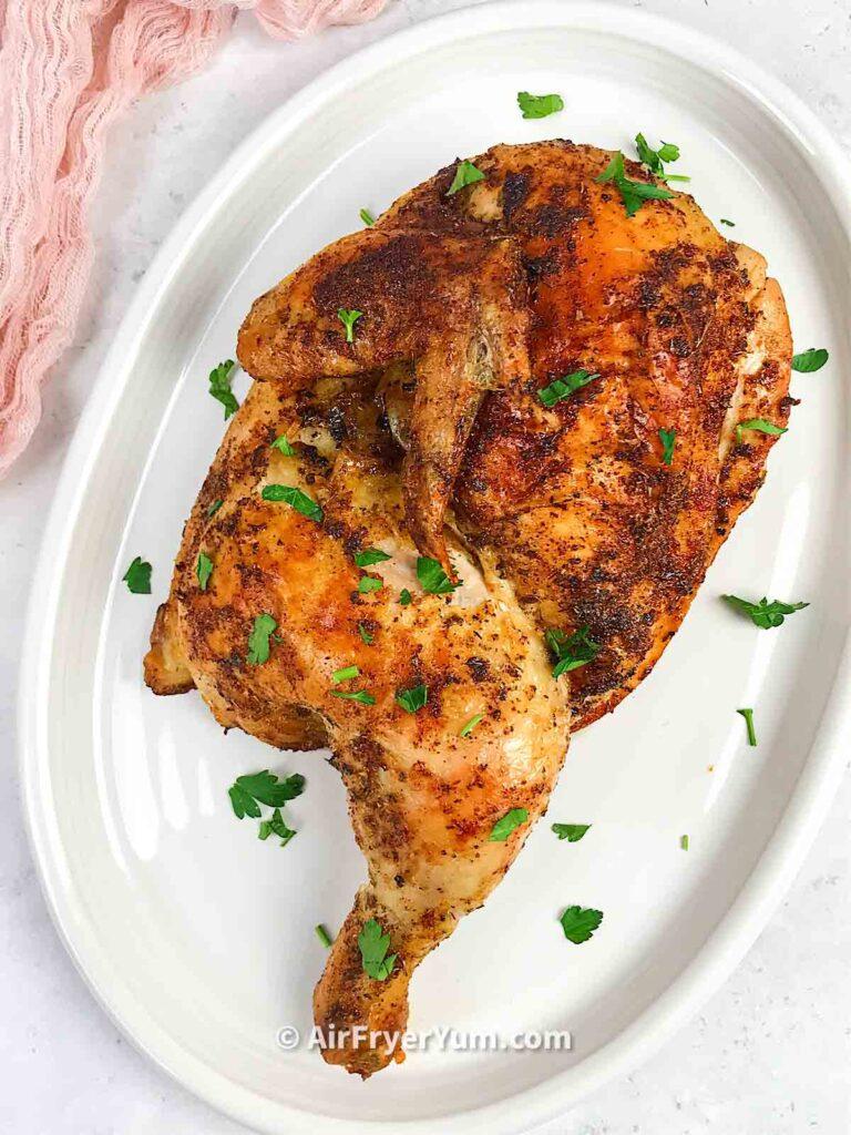768x1024 Air fryer half chicken recipe. Fryer Yum