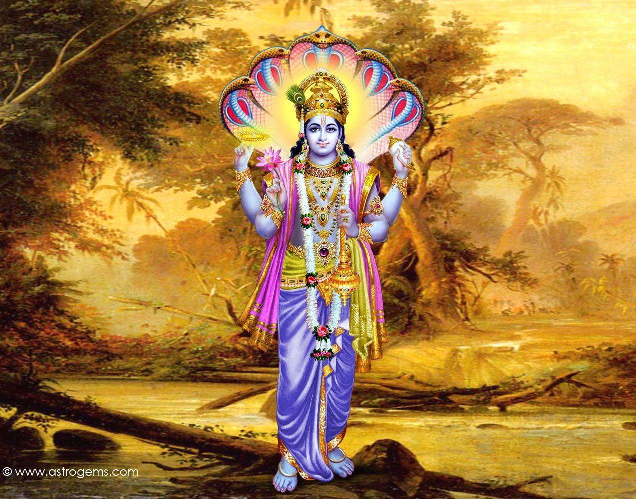 1273x1000 Lord Vishnu Wallpaper