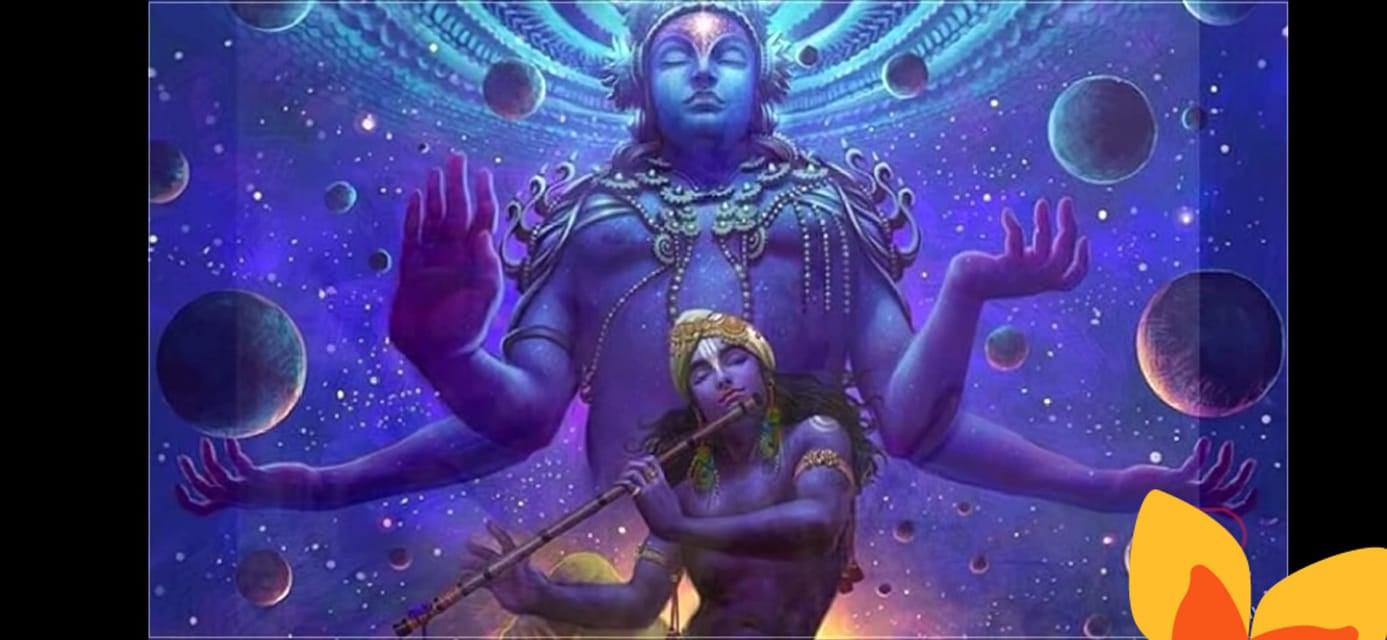 1387x640 Krishna Universe Wallpaper
