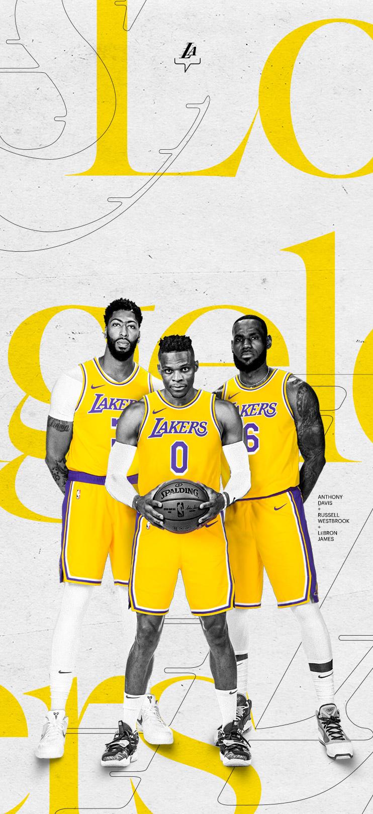 742x1620 Los Angeles Lakers a new member in the Wallpaper Wednesday mix