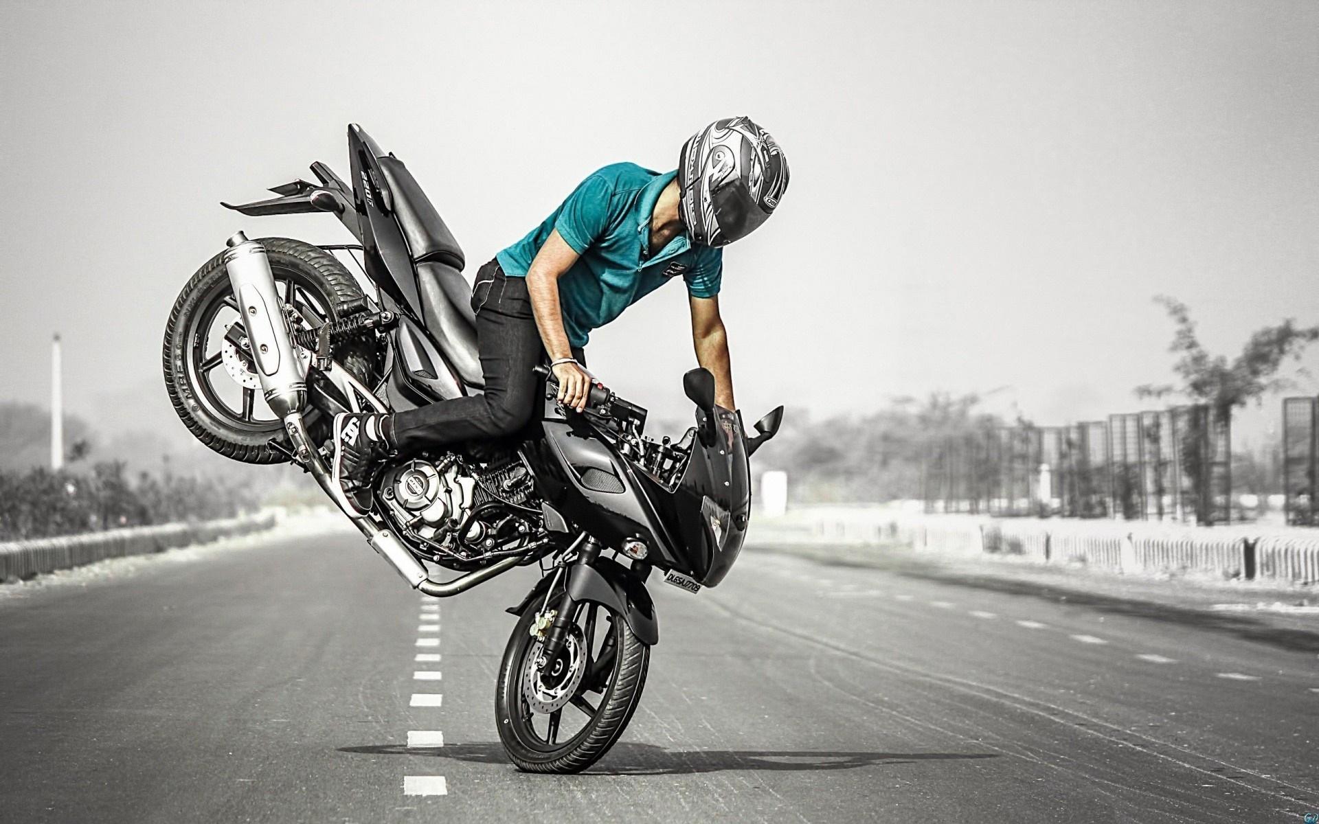 1920x1200 biker, stunt, photography, hd, wheelie, bikes Gallery HD Wallpaper