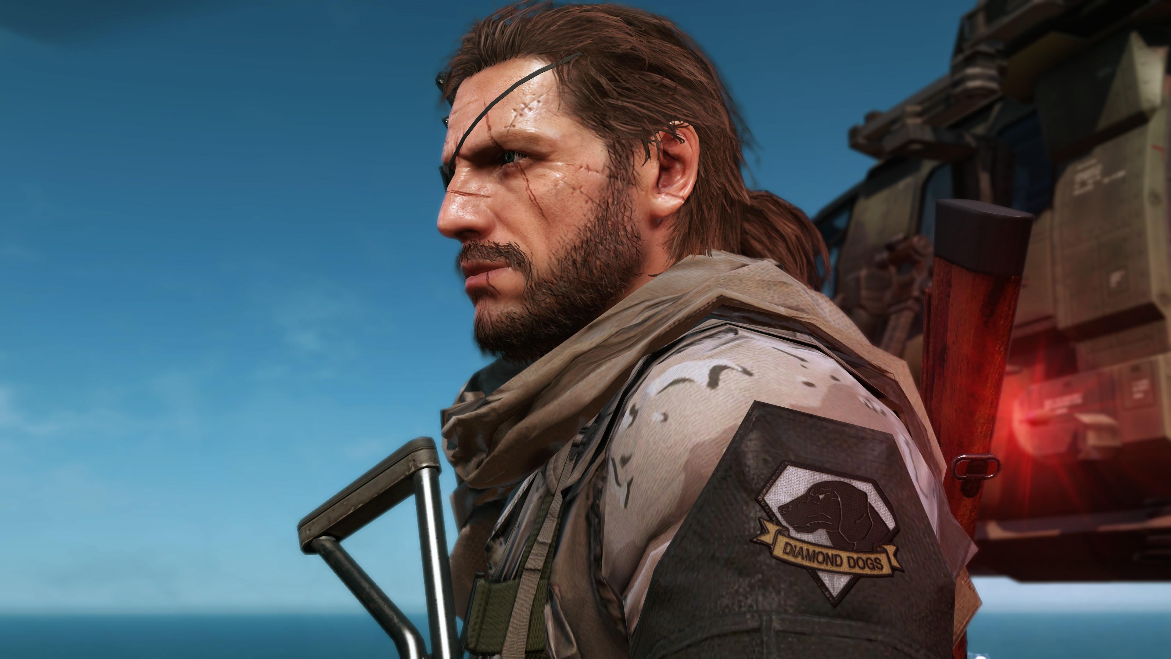 3840x2160 4K, Solid V, Solid Snake, Metal Gear, Men, Eye patch Gallery HD Wallpaper