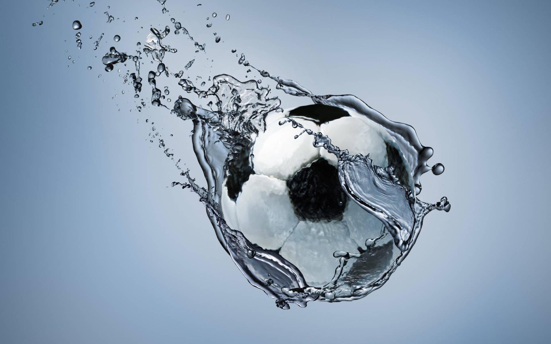 1920x1200 Download Cool Soccer Desktop In Water Wallpaper