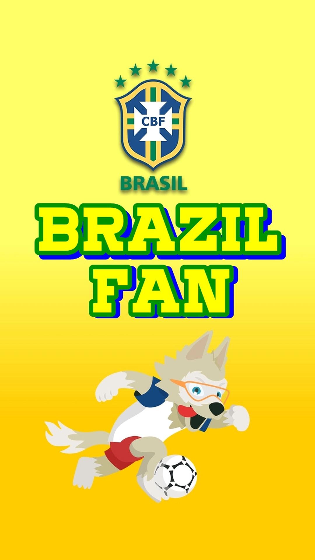 1080x1920 Brazil Fan World Cup 2018 4K Ultra HD Mobile Wallpaper