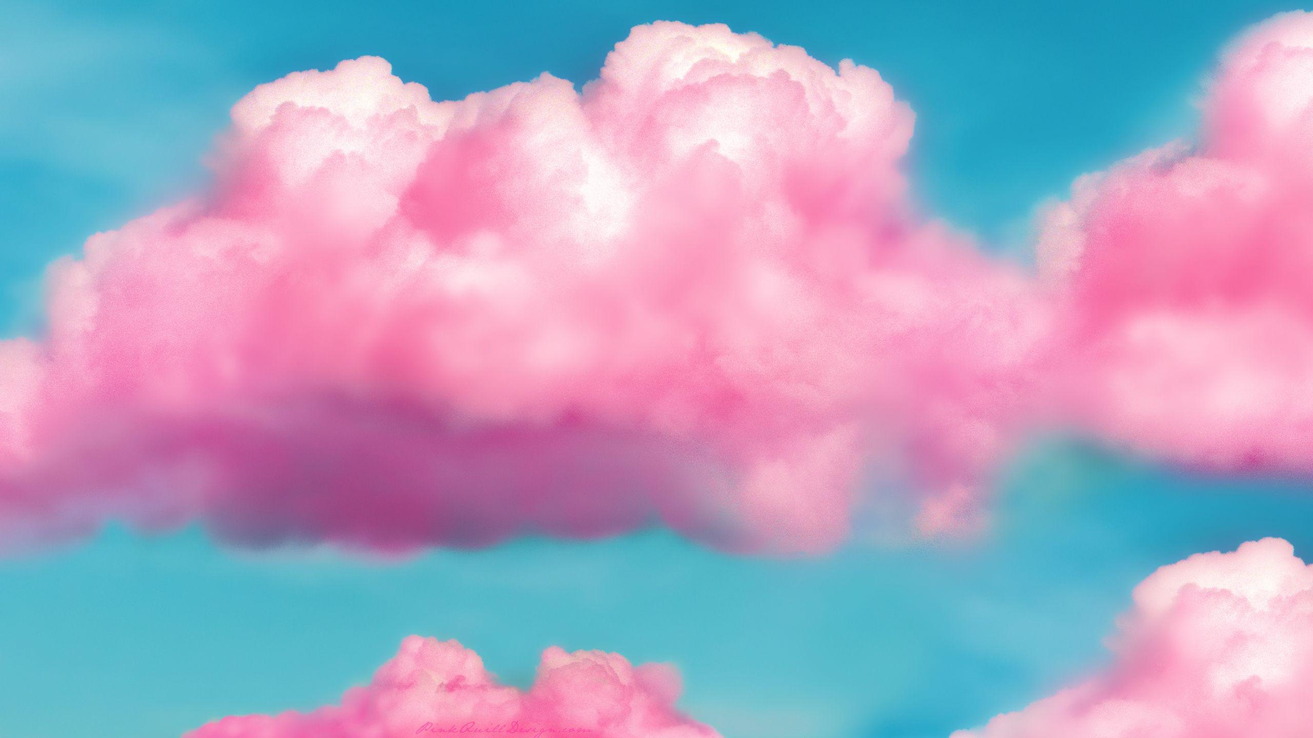 2560x1440 Candy Clouds Wallpaper