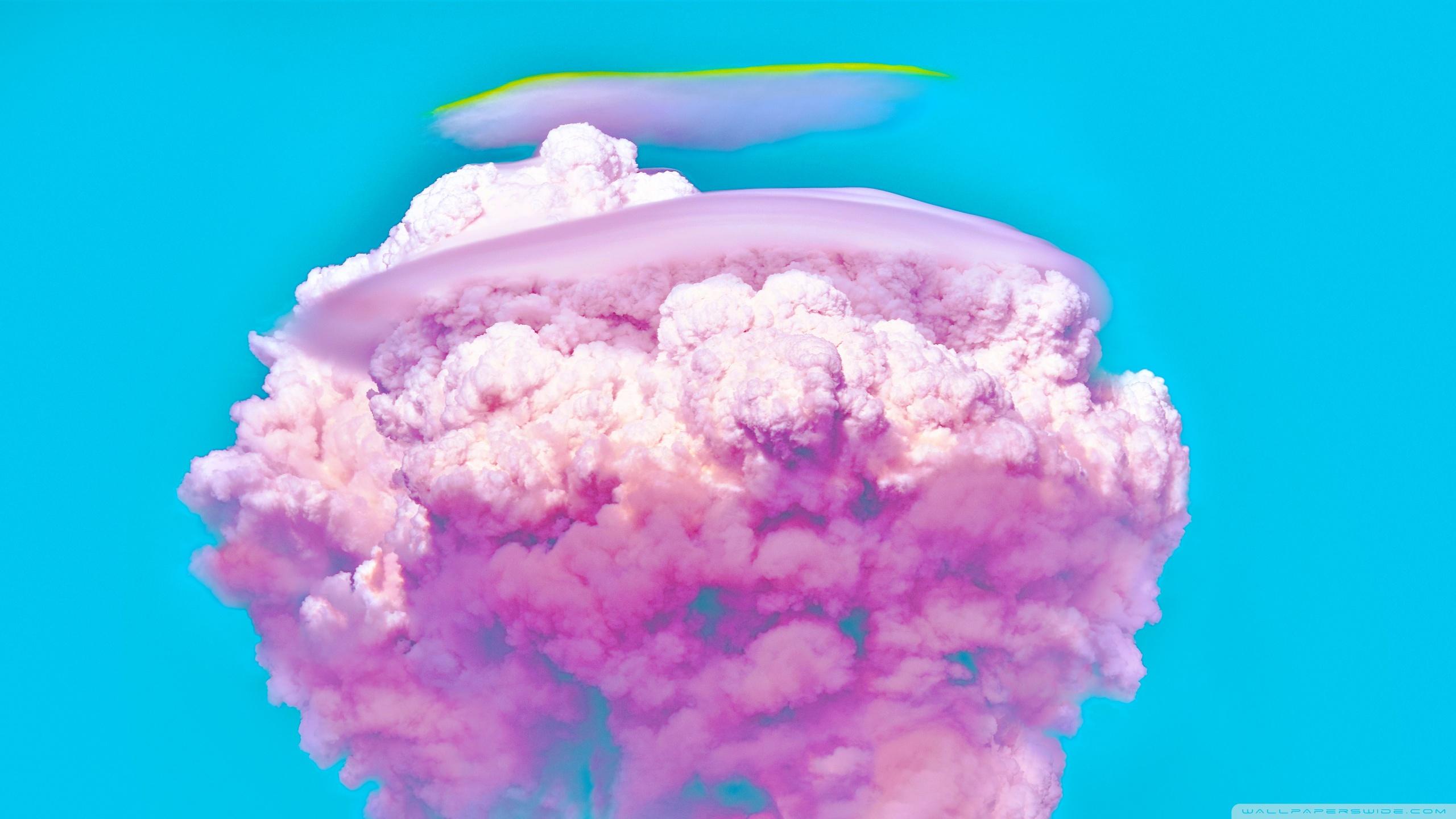 2560x1440 Pink Cotton Candy Nuke Explosion Aesthetic Ultra HD Desktop Background Wallpaper for 4K UHD TV : Widescreen & UltraWide Desktop & Laptop : Tablet