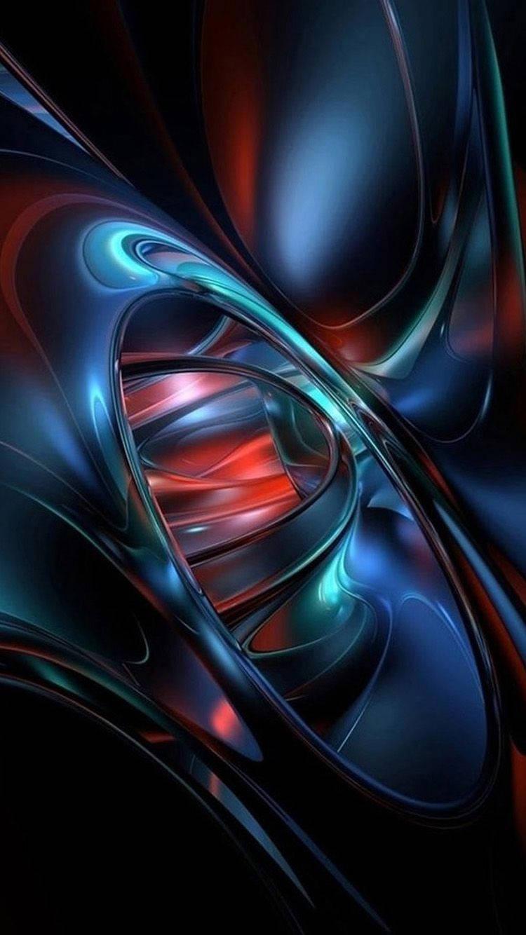 750x1334 Download 3D iPhone Liquid Metal Wallpaper