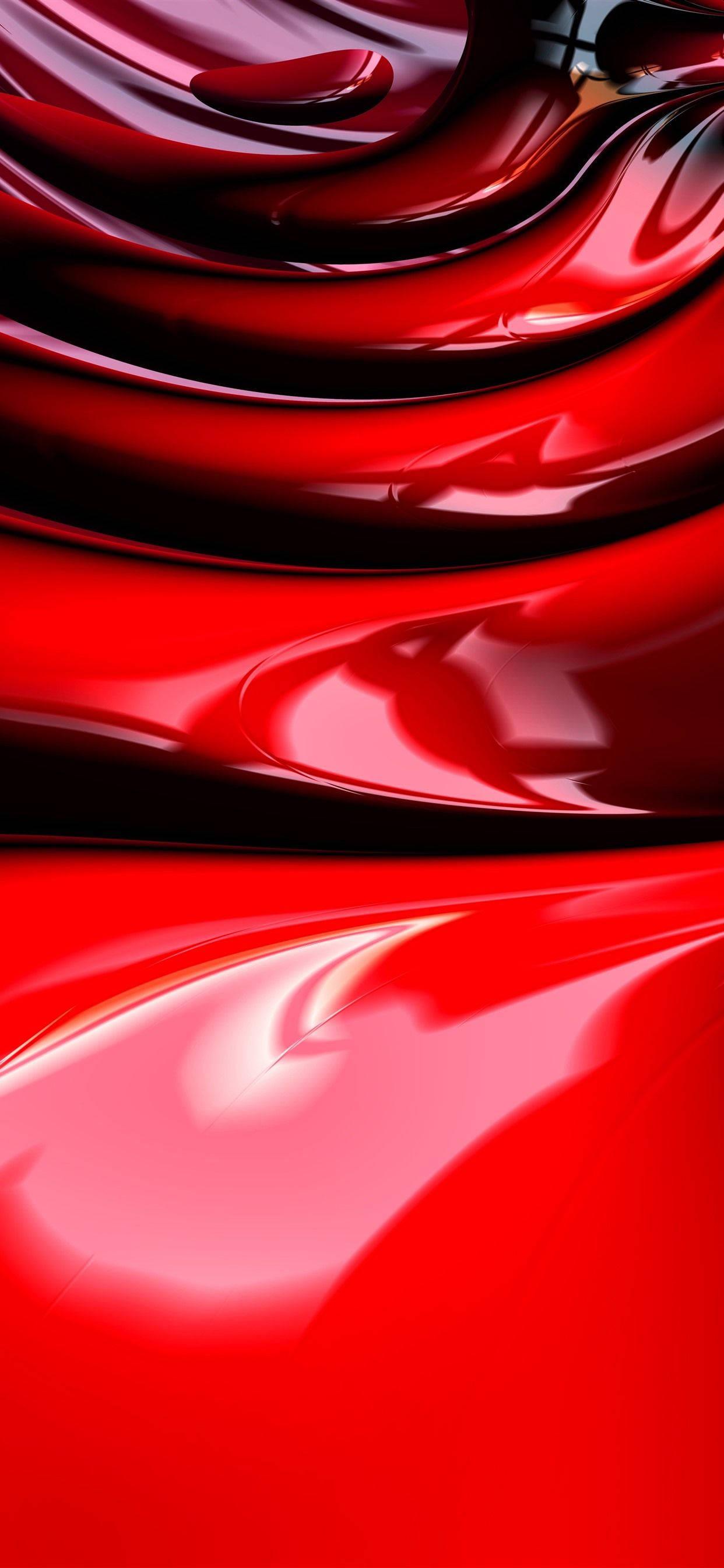 1242x2688 Download iPhone 11 Pro Red Liquid Metal Wallpaper