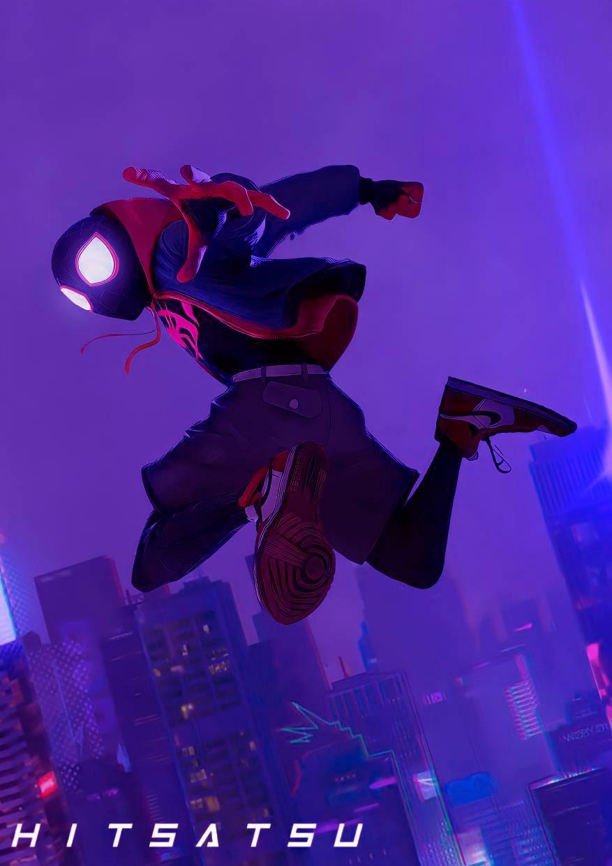 877x1240 Miles Morales Wallpaper