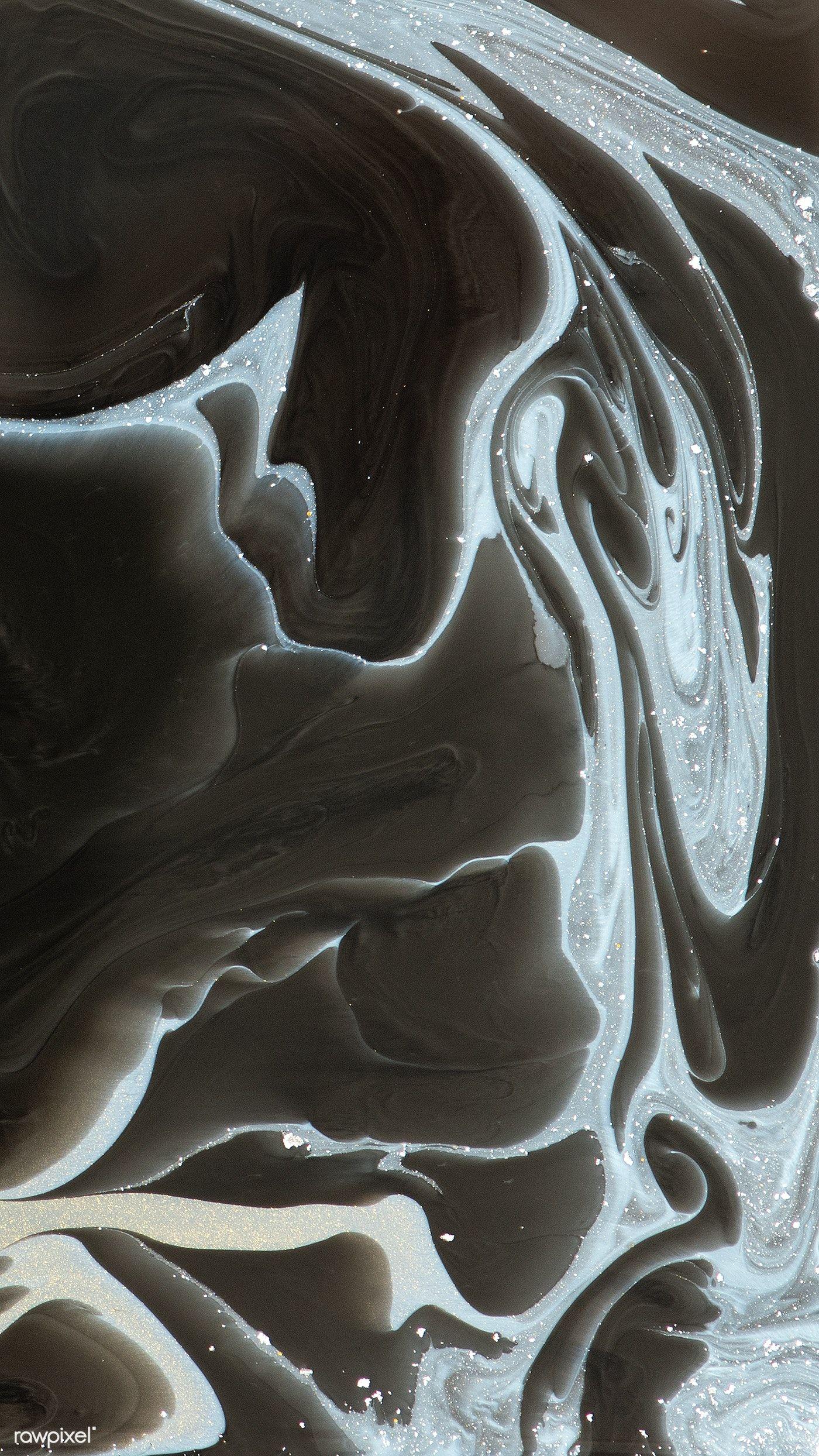 1400x2488 Abstract black watercolor patterned phone background. free image by rawpixel.com. Фоновое изображение для экрана телефона, Абстрактная акварель, Элементы дизайна