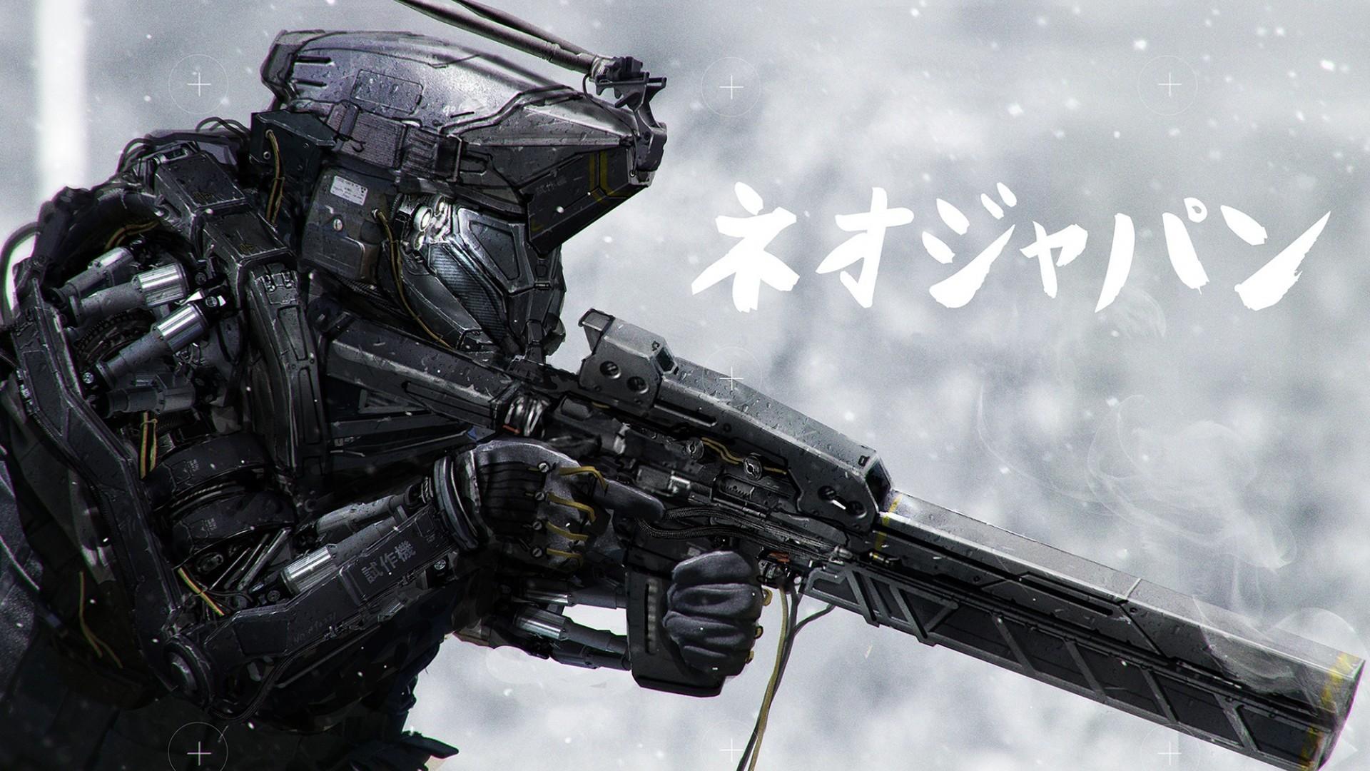 1920x1080 artwork, Robot, Cyborg, Soldier, Futuristic, Neo Japan 2202 Wallpaper HD / Desktop and Mobile Background