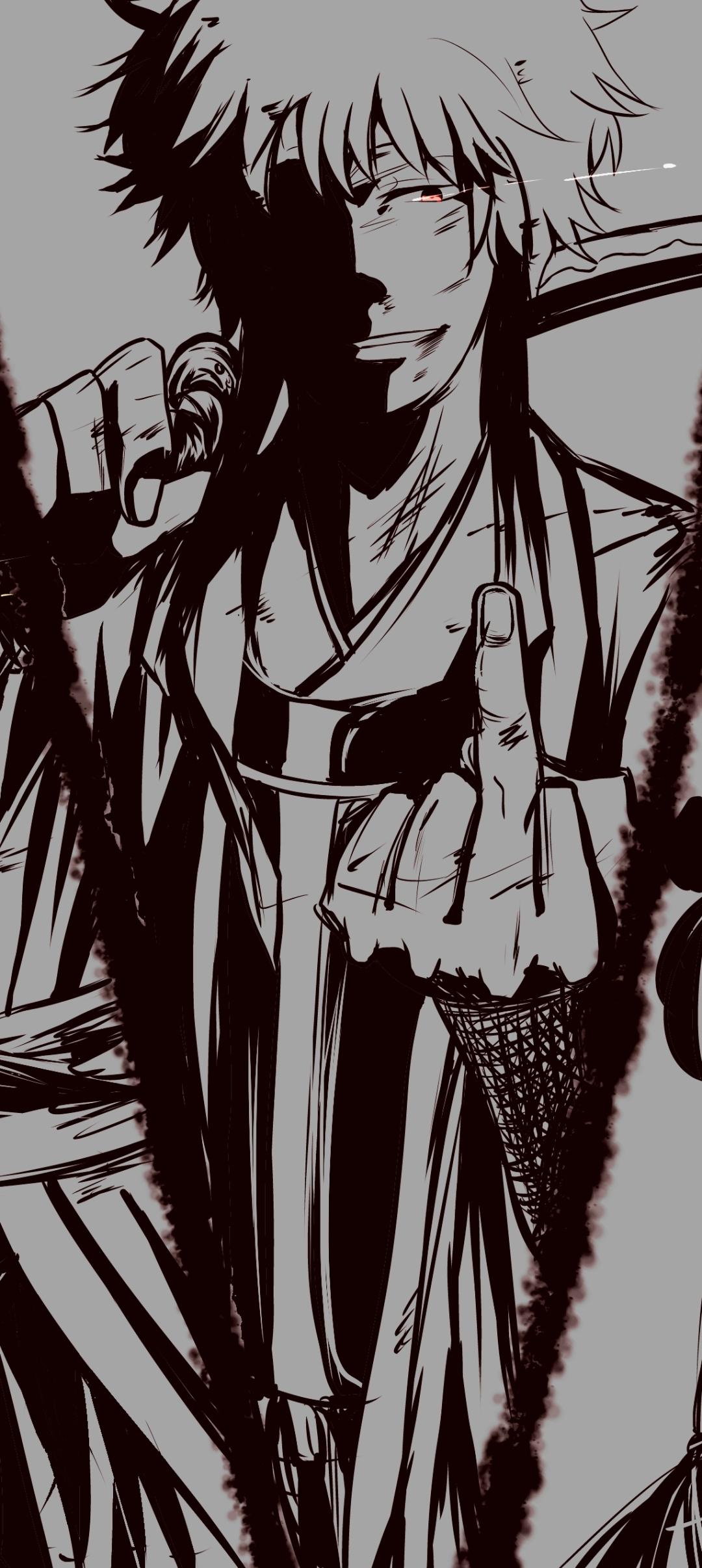 1080x2412 Anime Gintama Phone Wallpaper