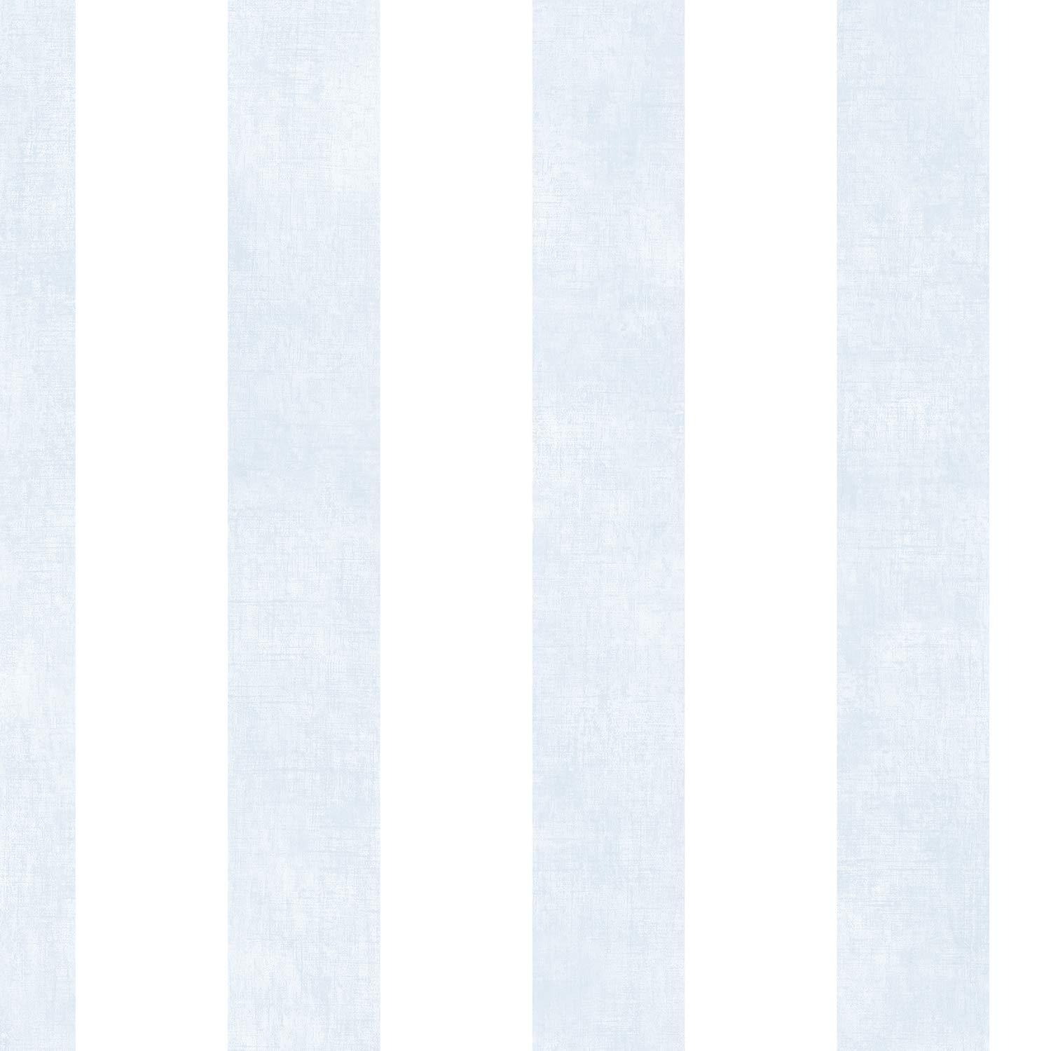 1500x1500 Norwall ST36931 Stripe with Texture PrePasted Wallpaper, Blue, Soft Blue, Sky