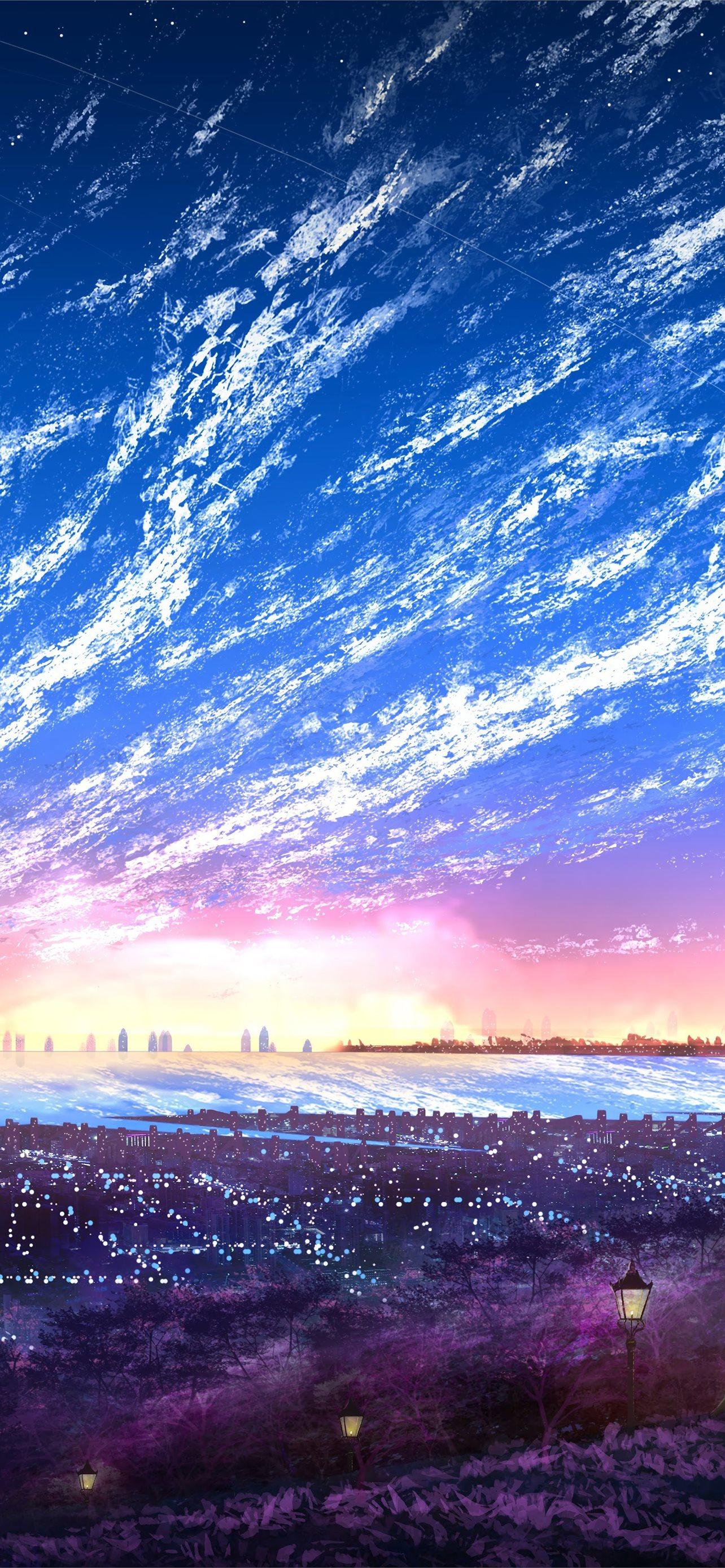1284x2778 Scenery Anime Gambarku iPhone Wallpaper Free Download