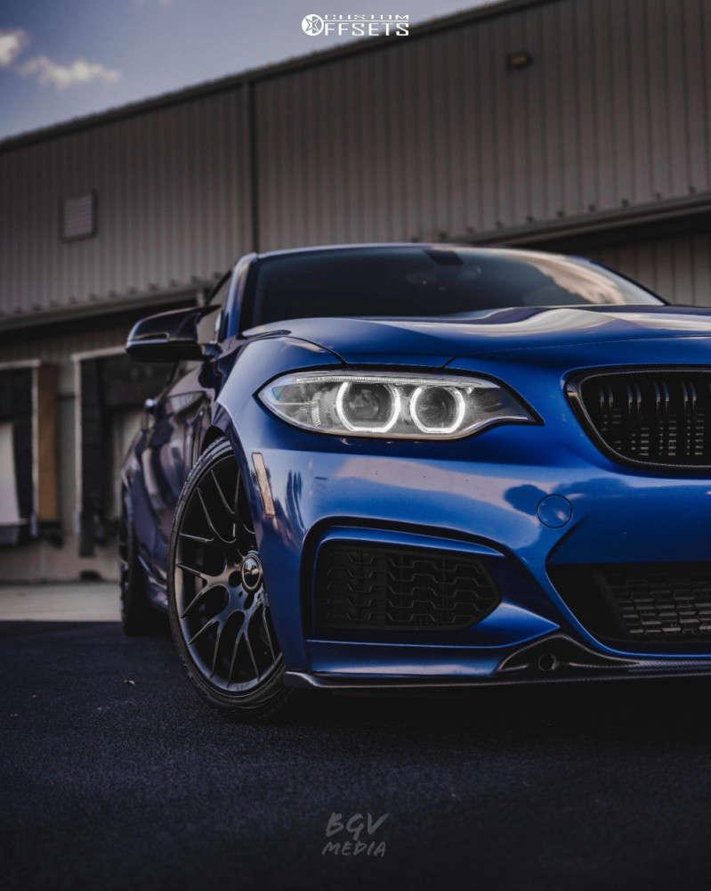 799x1000 BMW M235i With 18x8.5 35 Avant Garde M359 And 335 40R18 Hankook Ventus R S4 And Coilovers