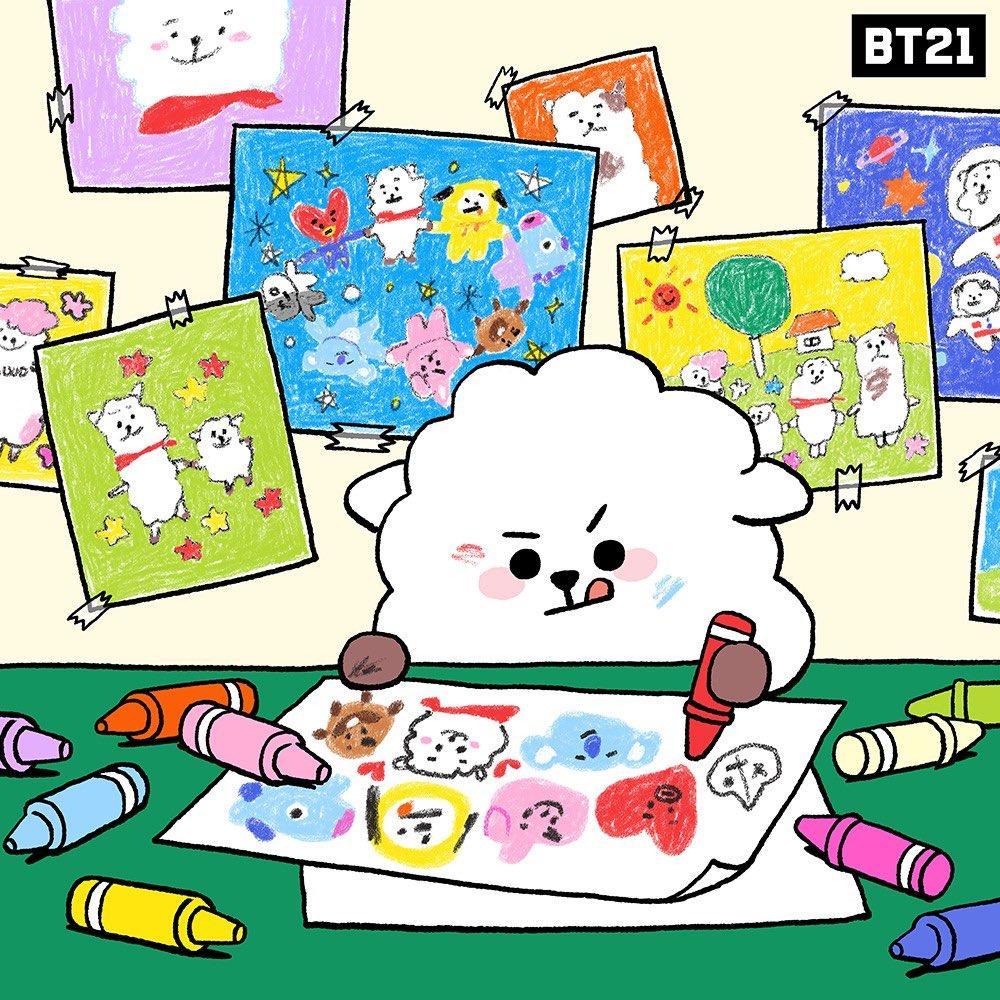 1000x1000 Android BT21 Halloween Wallpaper